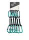 Lezecké expresky Climbing Technology/SKYLOTEC Salto Set UL 12 cm 6-Pack - titanium/acquamarine