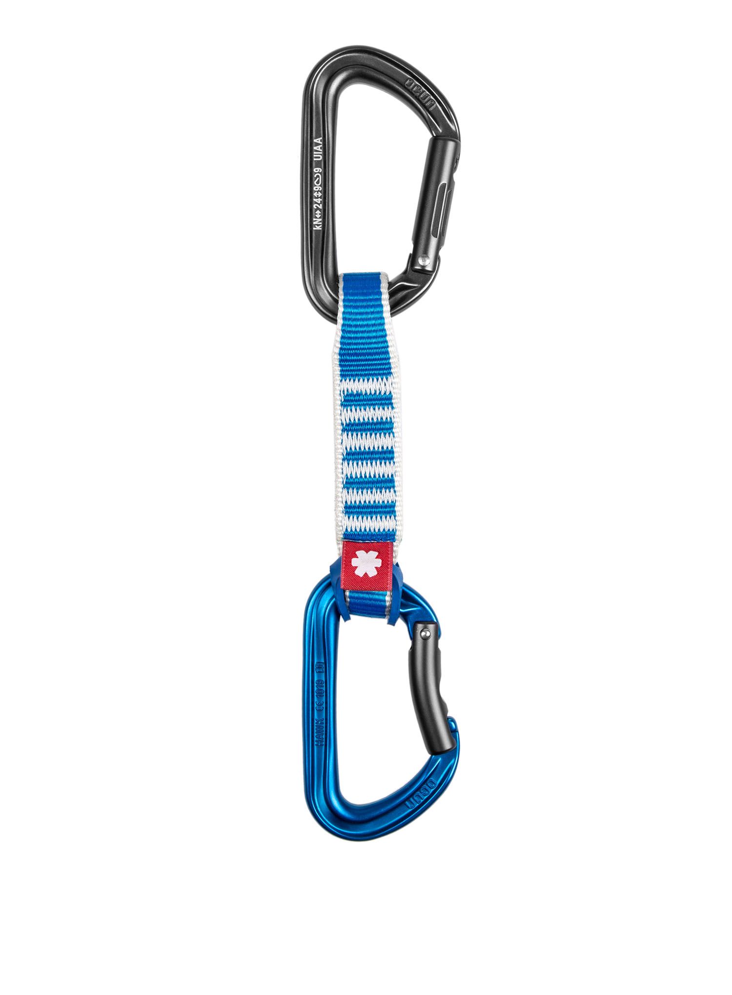 Lezecké expresky Ocun Hawk QD Zoom PA 15/22 mm 12 cm 6-pack - blue