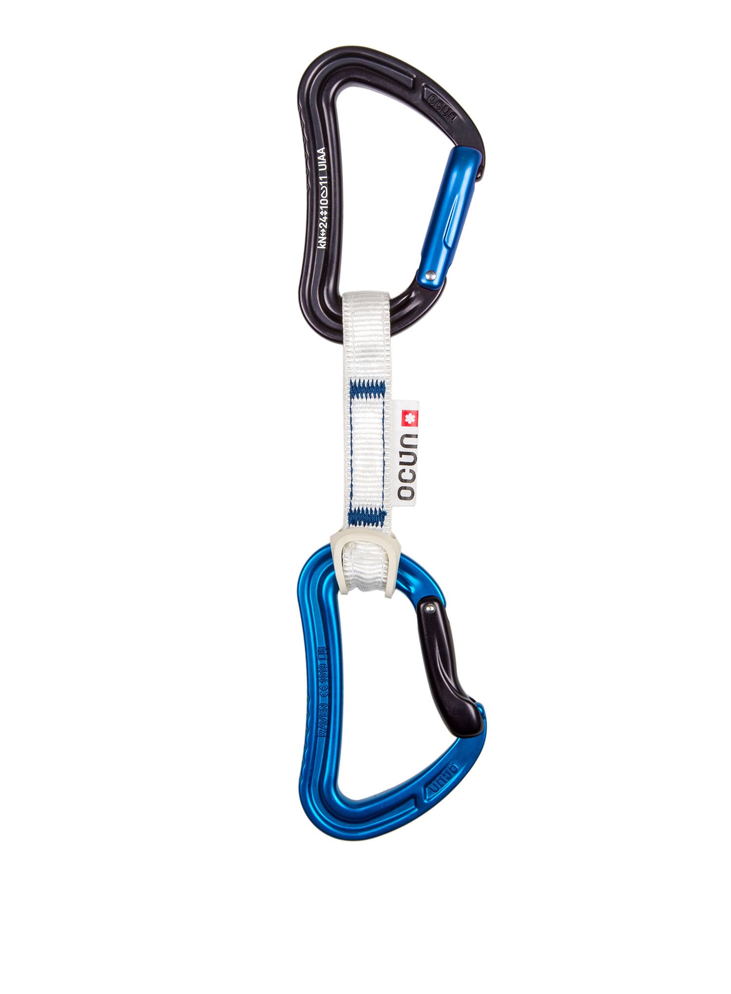 Lezecké expresky Ocun Raven QD Bio-Dyn-Ring 15 mm 10 cm 6-pack - blue