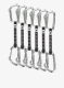 Lezecké expresky SKYLOTEC Lime Set M-UL - 6 Pack 12 cm - silver