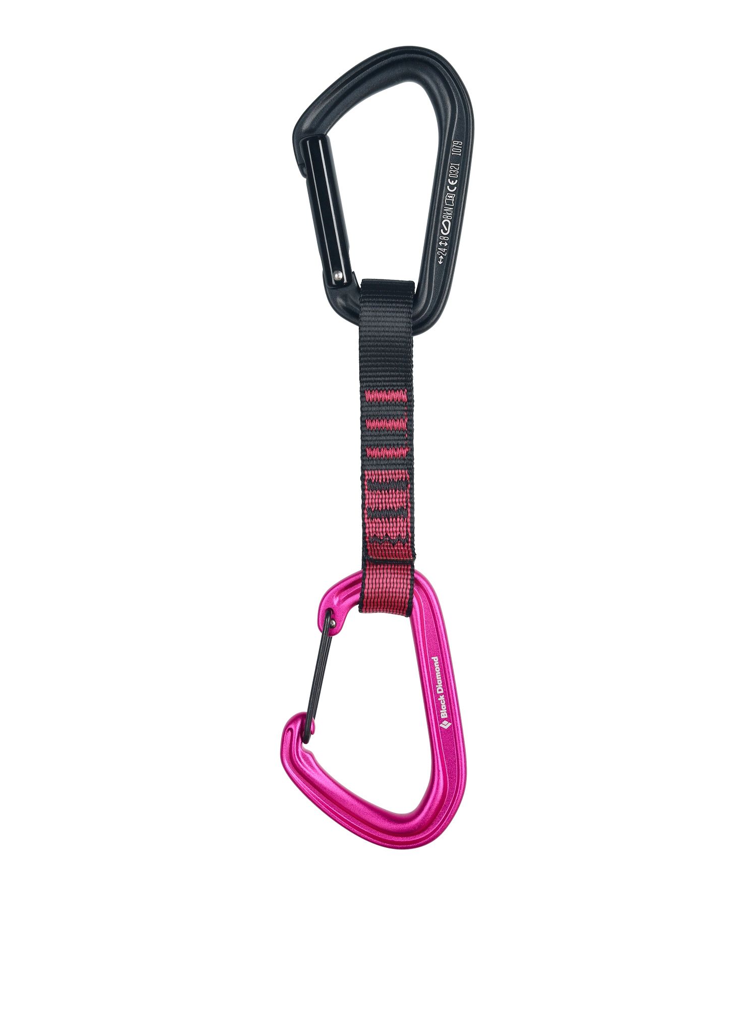 Lezecké expresky Black Diamond HotForge Hybrid Quickpack 12 cm 6-pack - pink