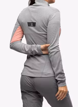 Dámská mikina Berghaus MTN Guide LS HZ - jet black/goji berry