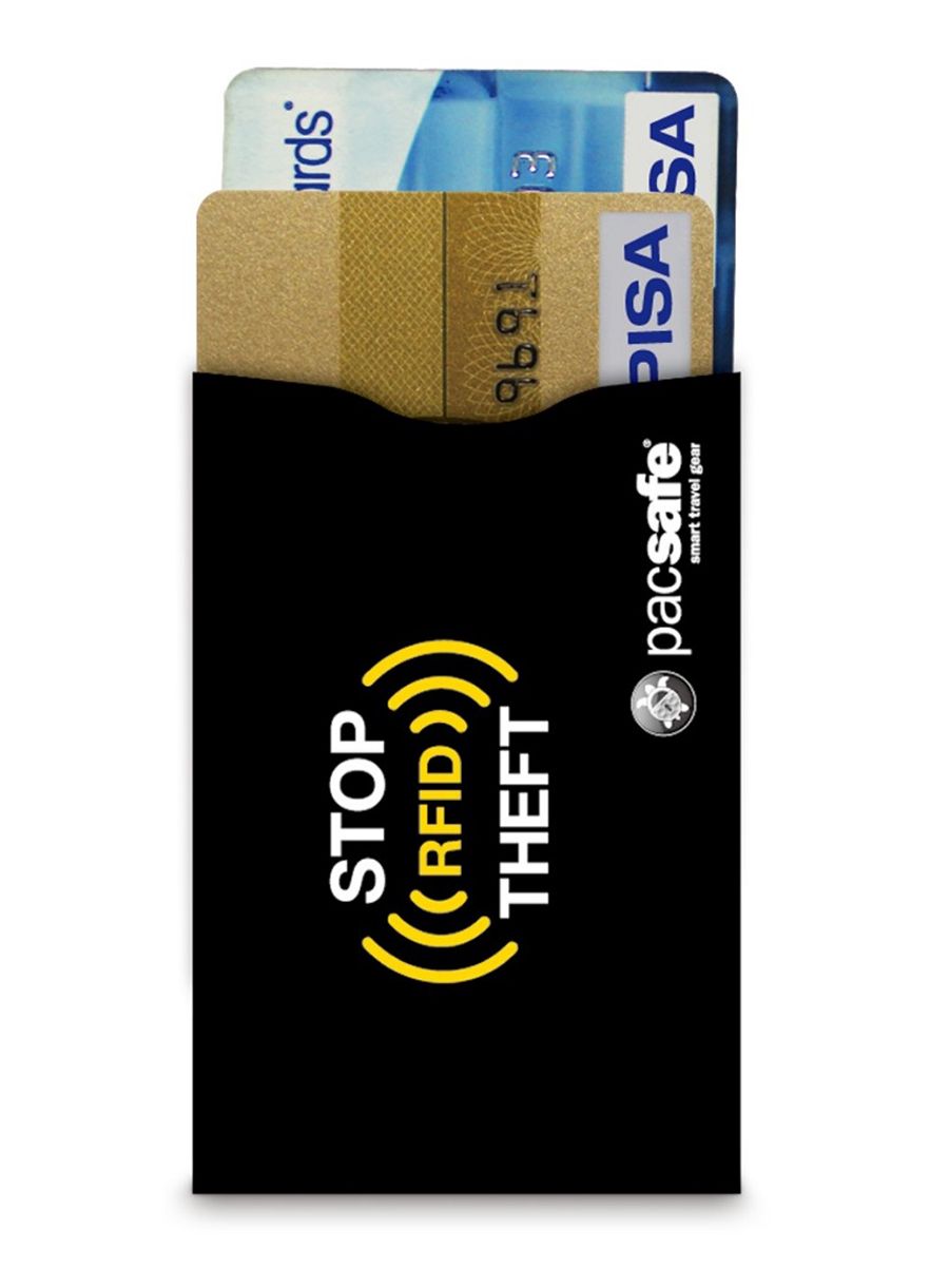 Pouzdro na karty Pacsafe RFIDsleeve 25 - 2Pack - black