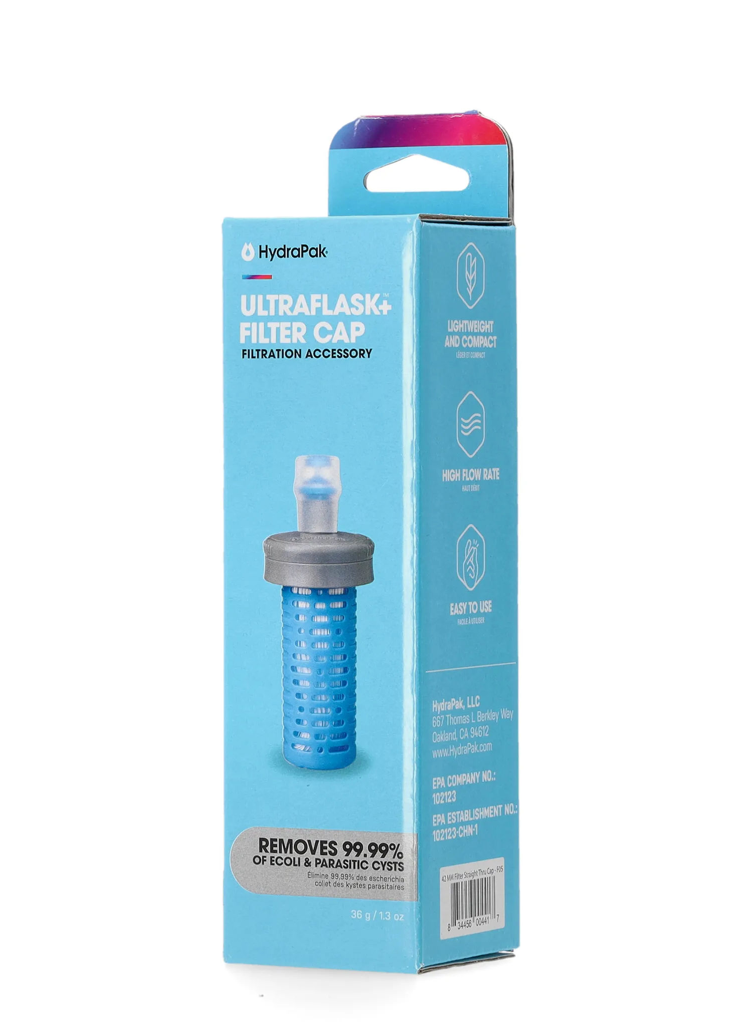 Filtr na vodu HydraPak Ultraflask+ Filter Cap - grey/hp blue