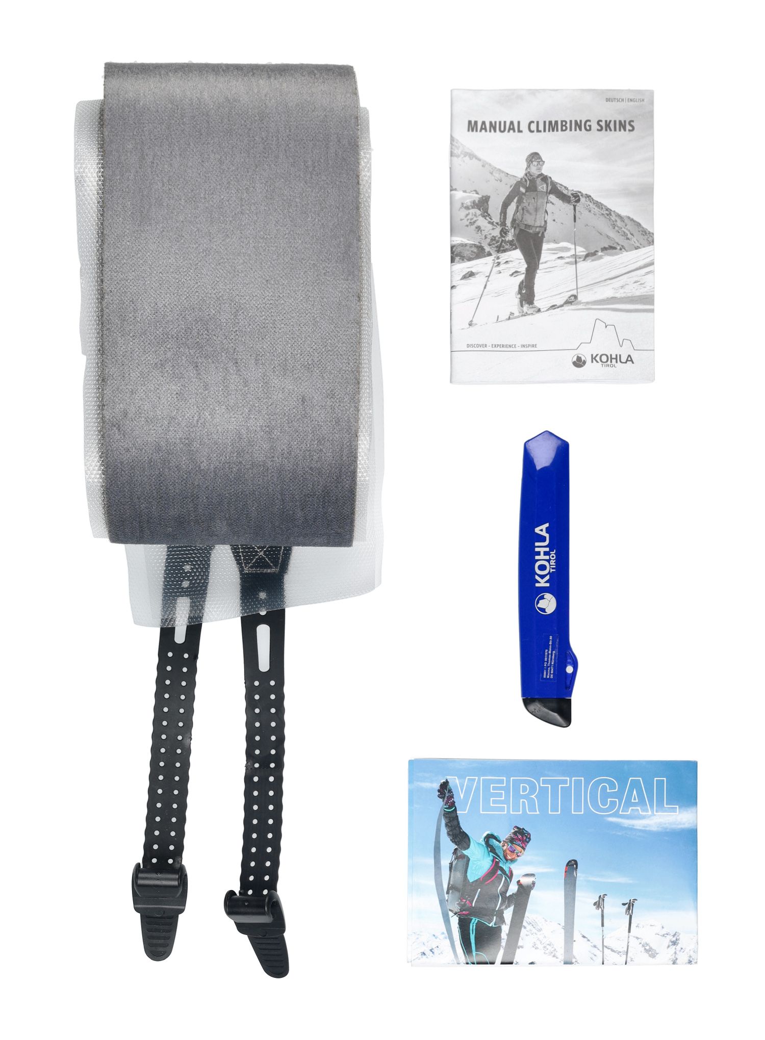 Skialpové stoupací pásy Kohla Vertical Mix Multifit 120 mm - grey