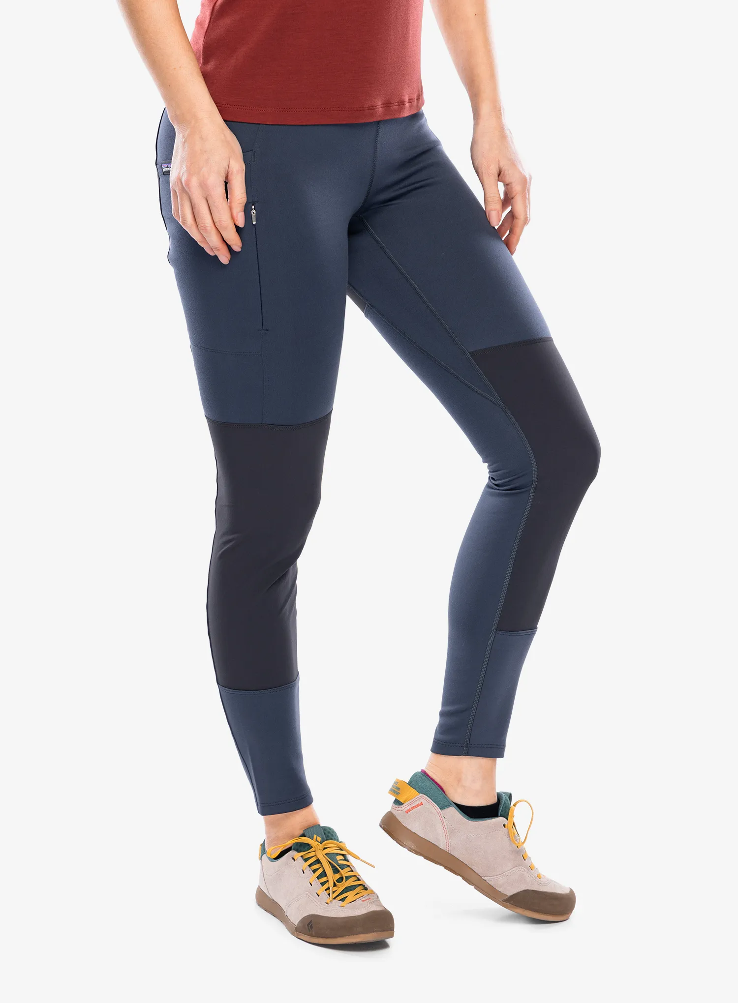 Turistické kalhoty dámské Patagonia Pack Out Hike Tights - smolder blue