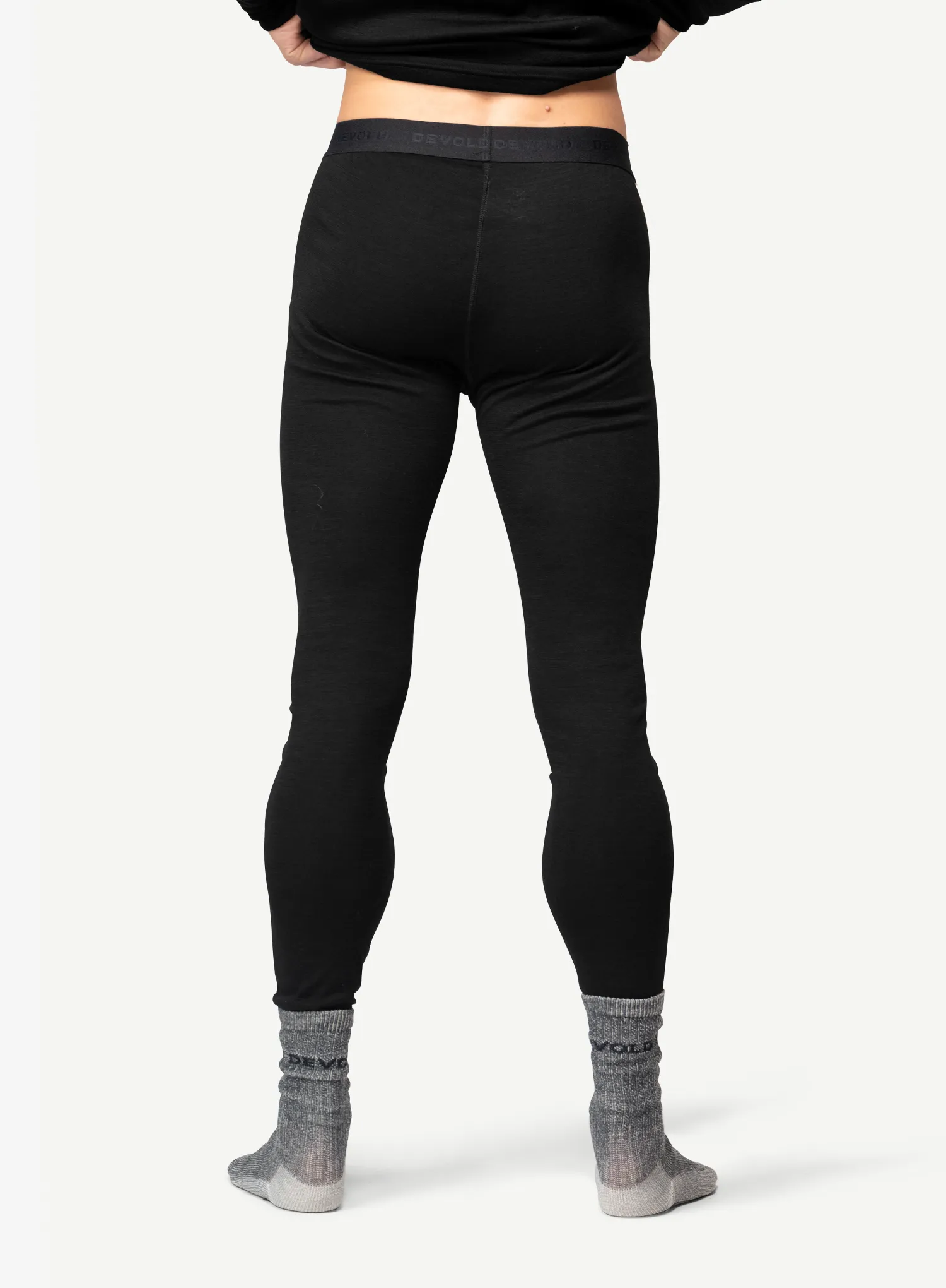 Termolegíny Devold Duo Active Merino 205 Longs - black