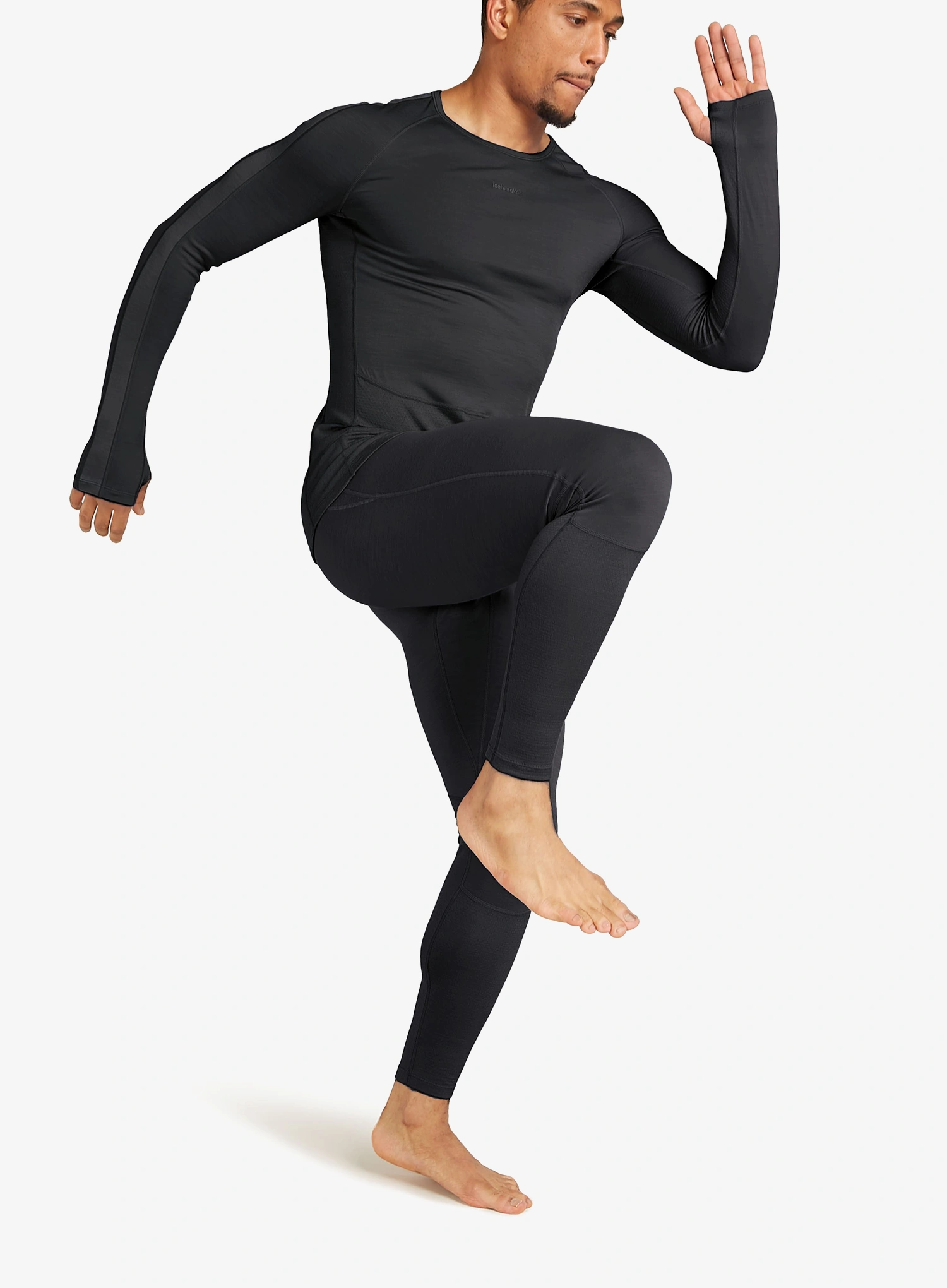 Termolegíny Icebreaker Men 200 ZoneKnit Leggings - black