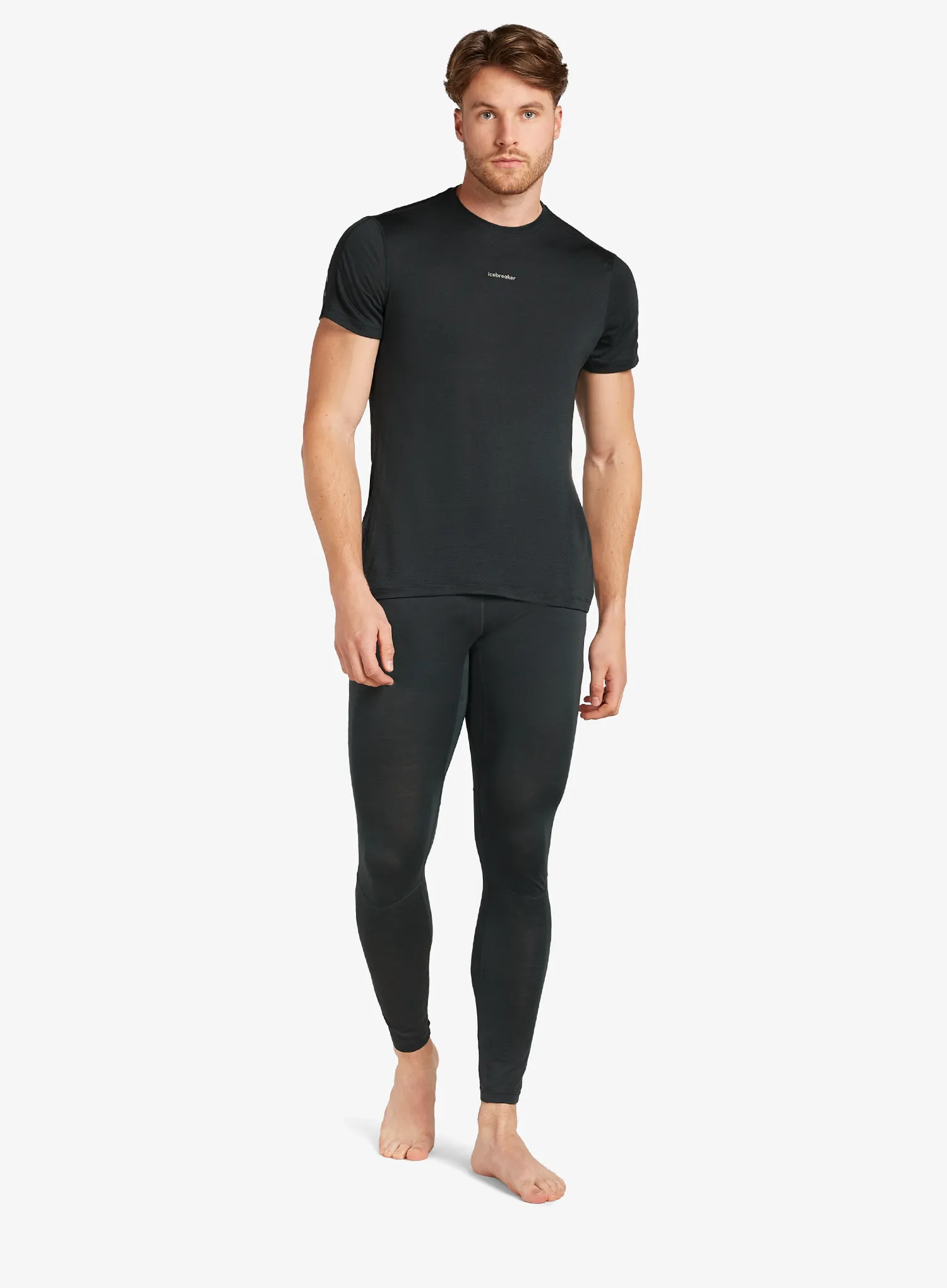 Termolegíny Icebreaker Merino Blend 125 ZoneKnit Leggings - black
