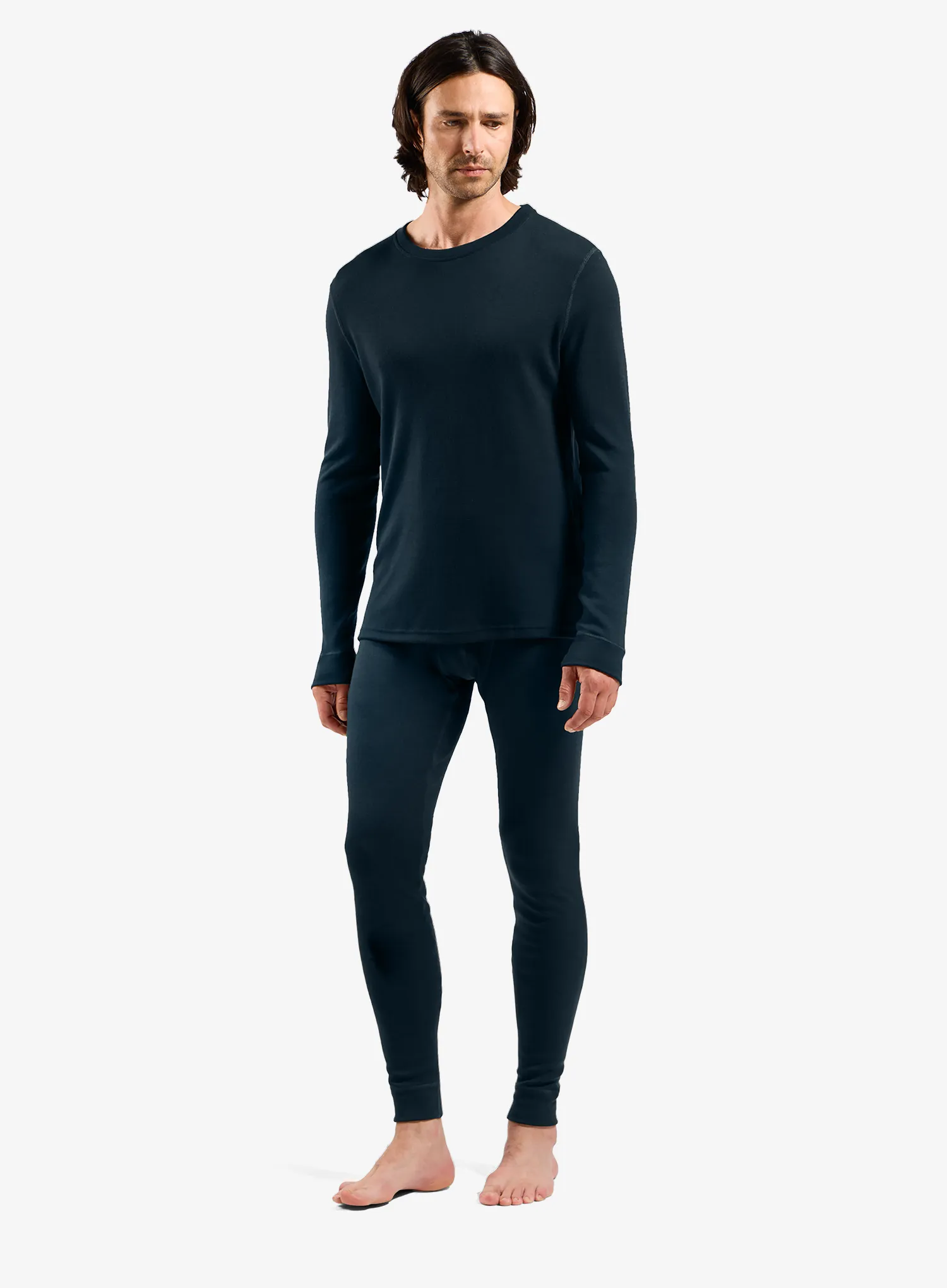Termolegíny Odlo Merino 260 BL Bottom Long - dark sapphire