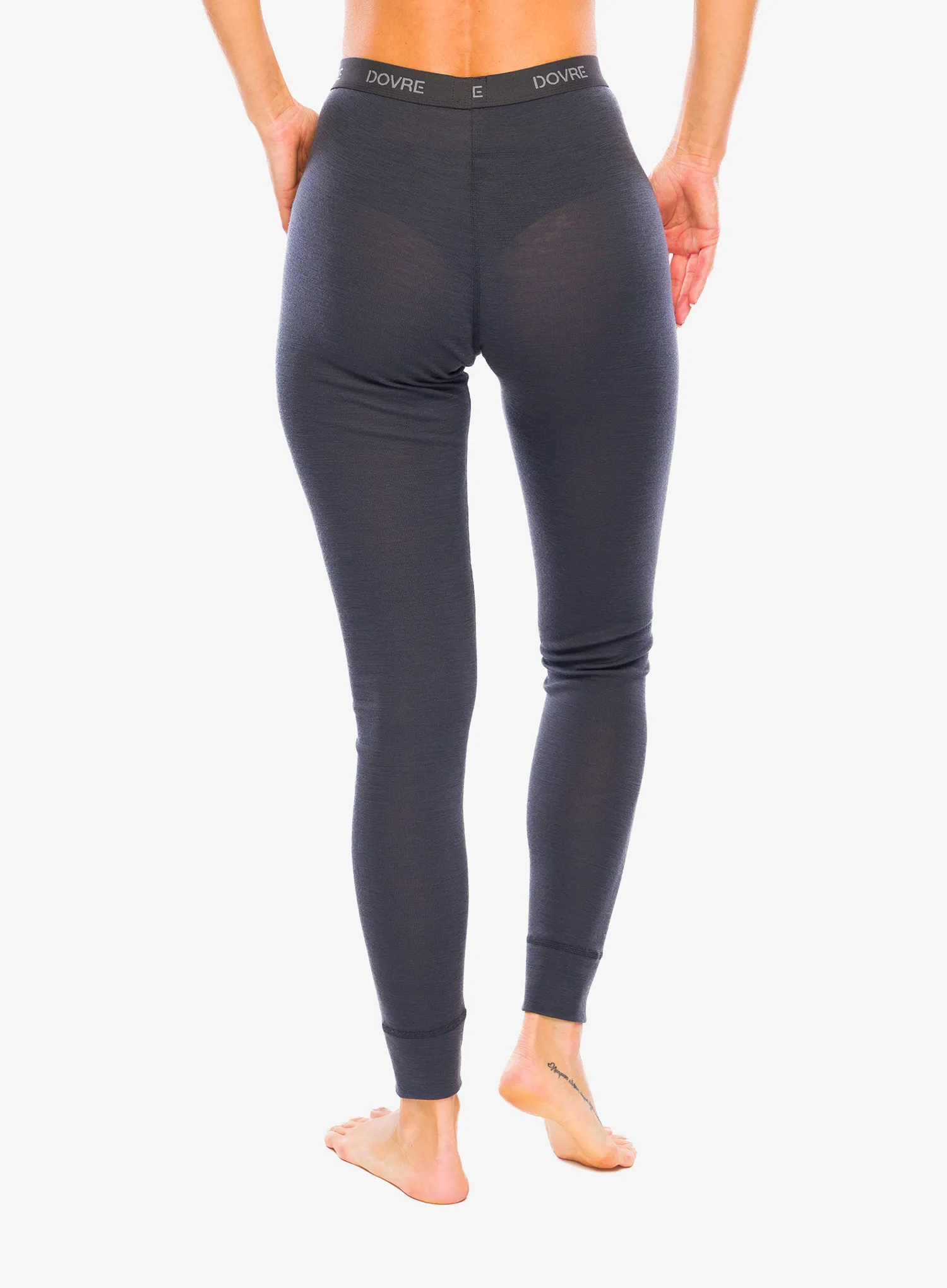 Termo legíny dámské Dovre 100% Merino Wool Active - grey