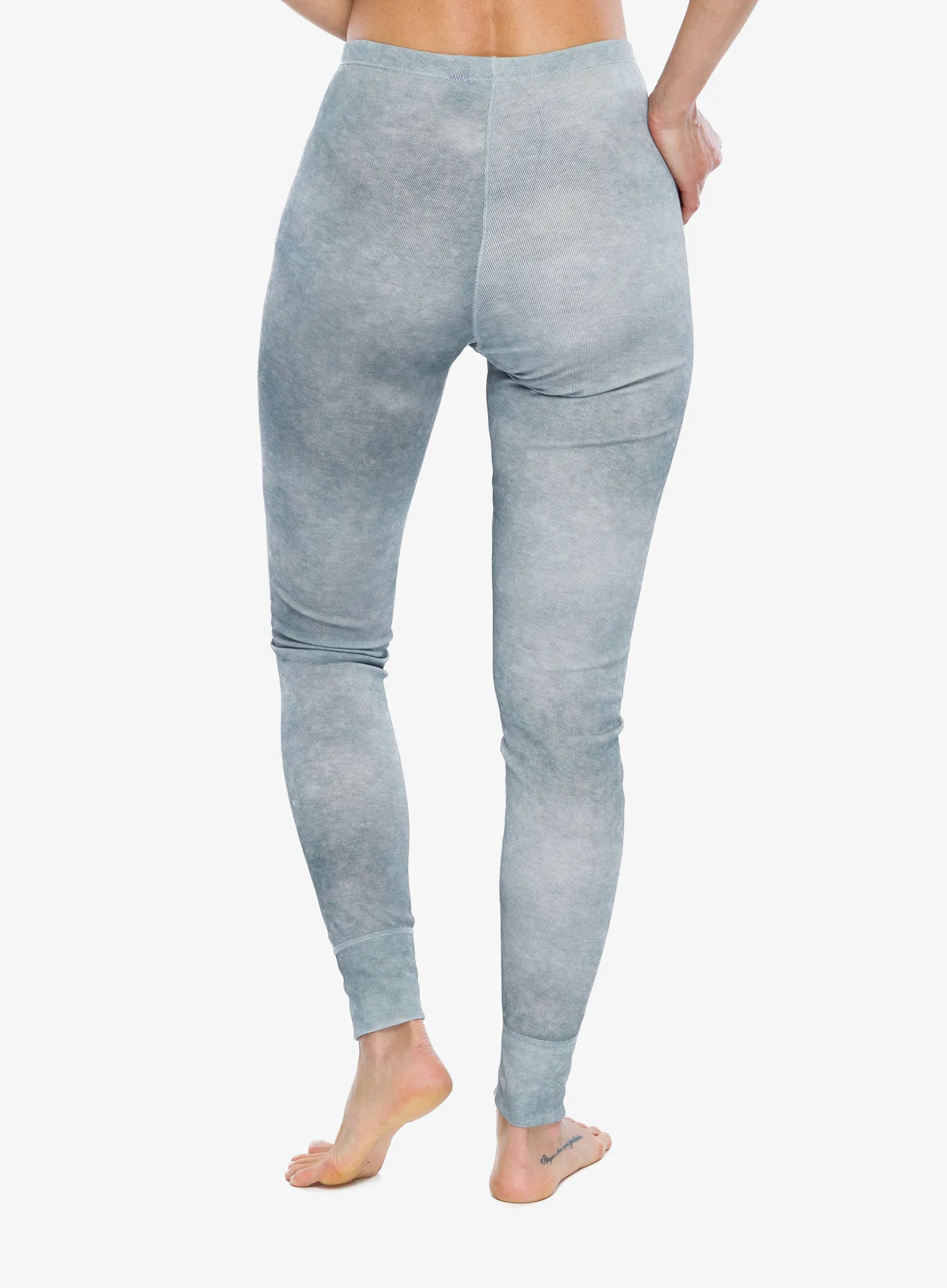 Termo legíny dámské Odlo Active Warm X Pow BL Bottom Long - silver grey
