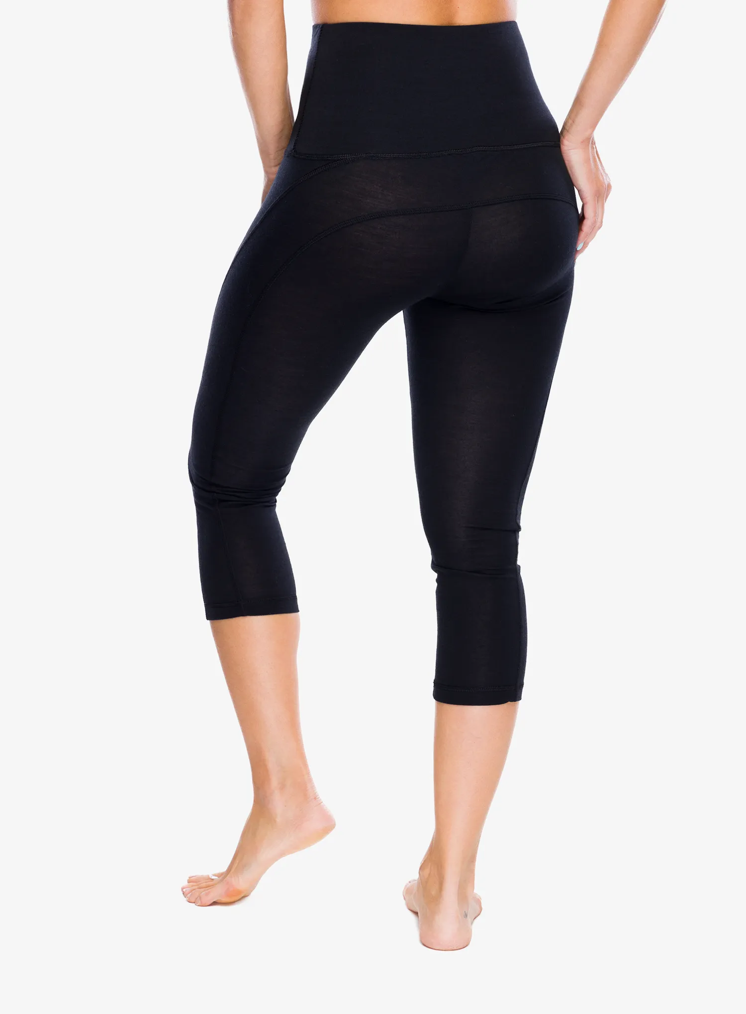 Termo legíny dámské Super.natural Tundra175 Comfy Tight 3/4 - jet black