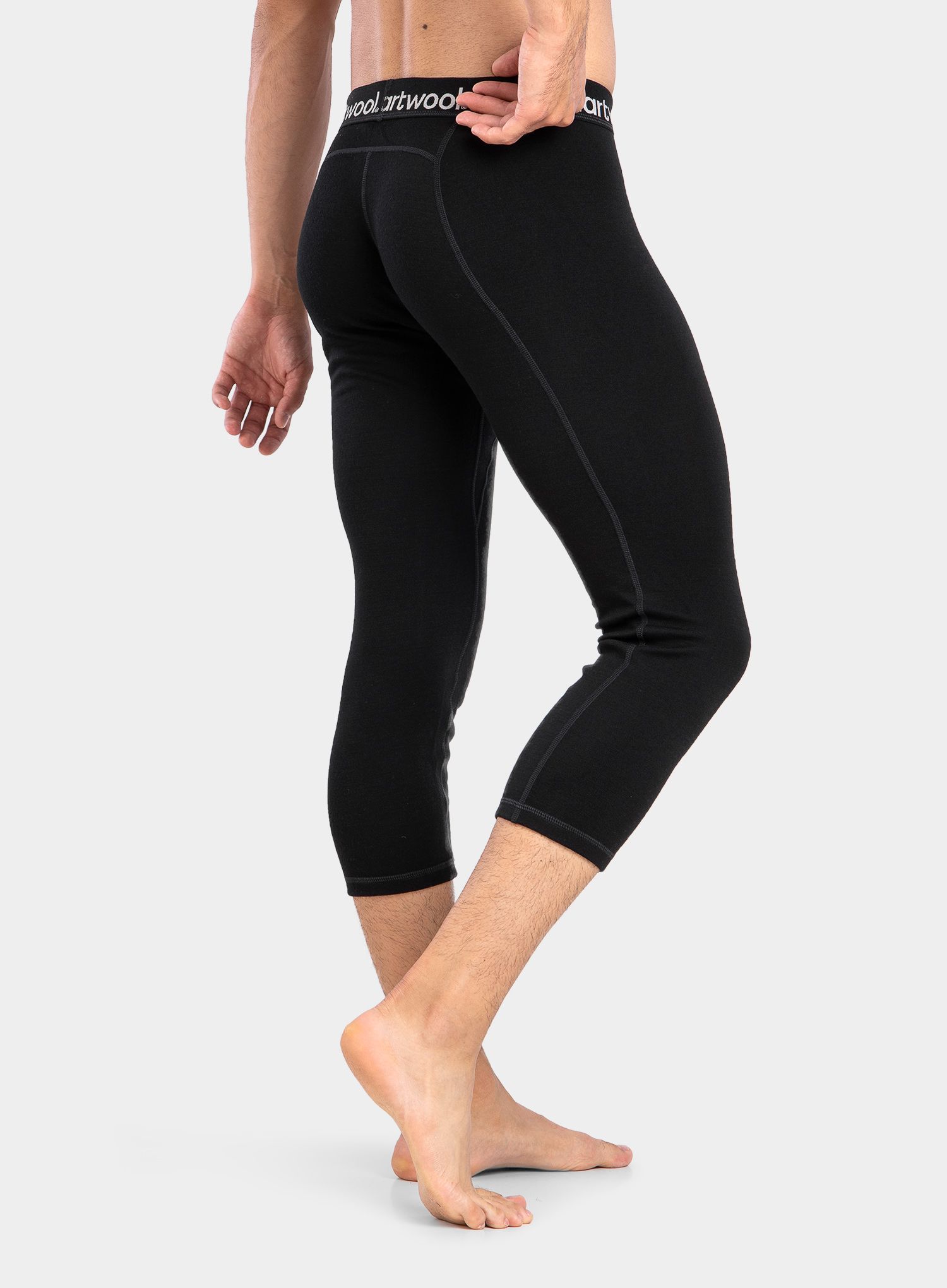 Legíny Smartwool Merino 250 Baselayer 3/4 Bottom - black