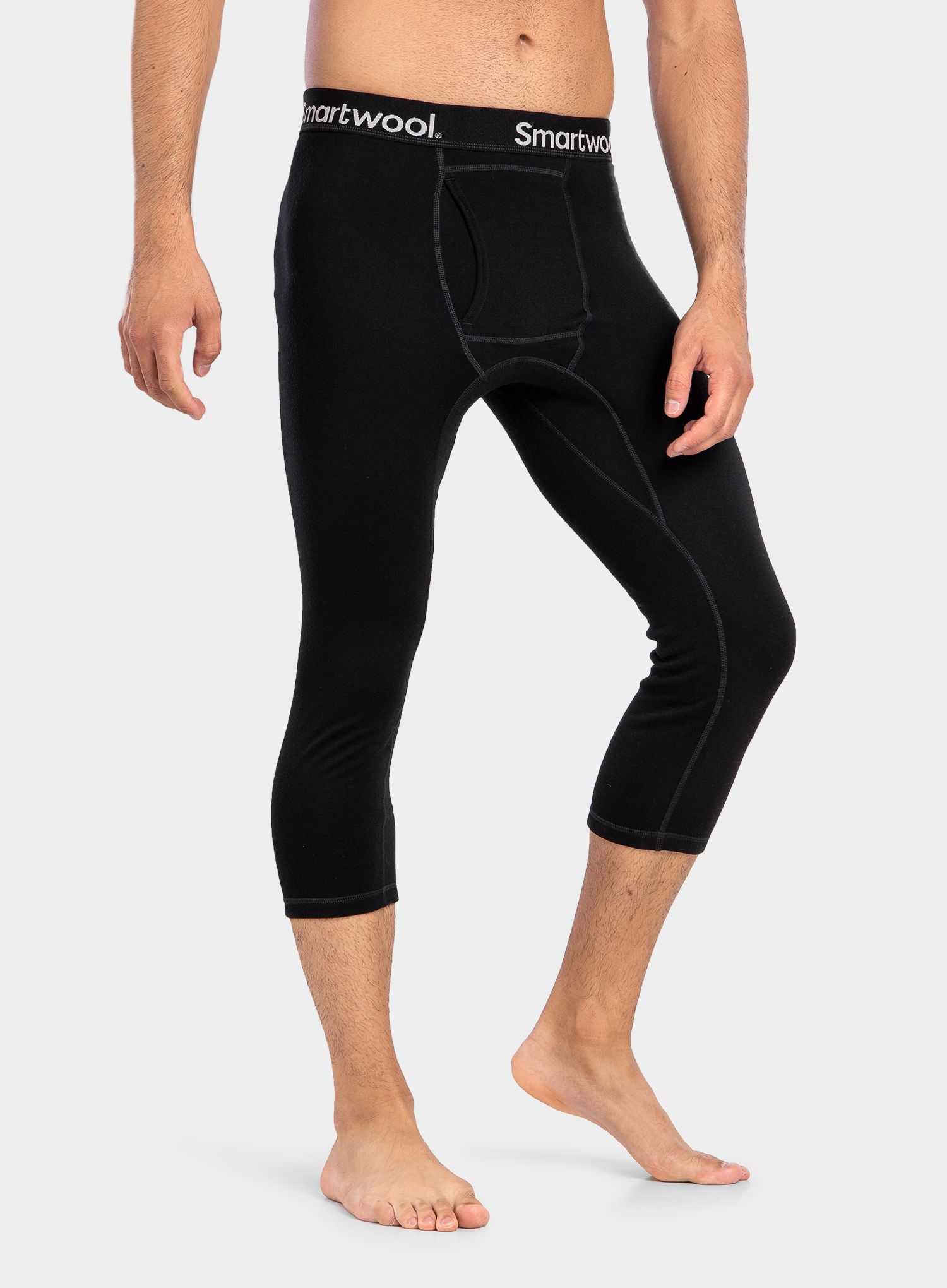 Legíny Smartwool Merino 250 Baselayer 3/4 Bottom - black