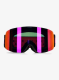 Lyžařské brýle pro děti Uvex pwdr FM - black/pink/green/clear