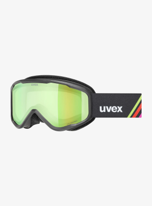 Lyžařské brýle pro děti Uvex Speedy Nova FM - black matt/mirror green