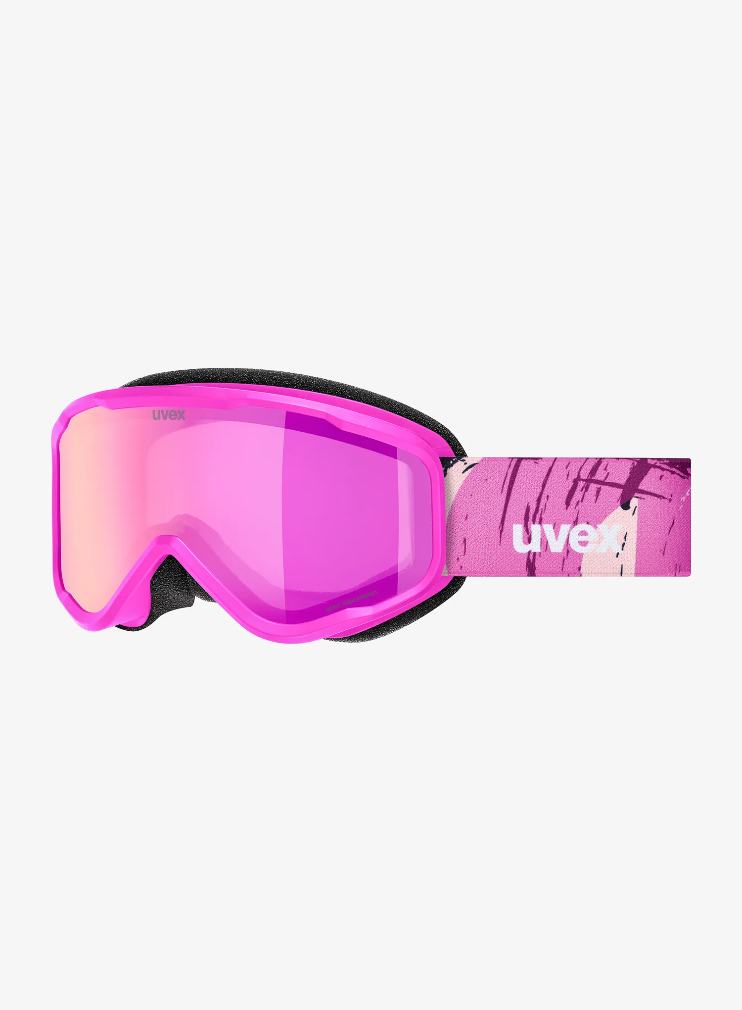 Lyžařské brýle pro děti Uvex Speedy Nova FM - pink matt/mirror pink