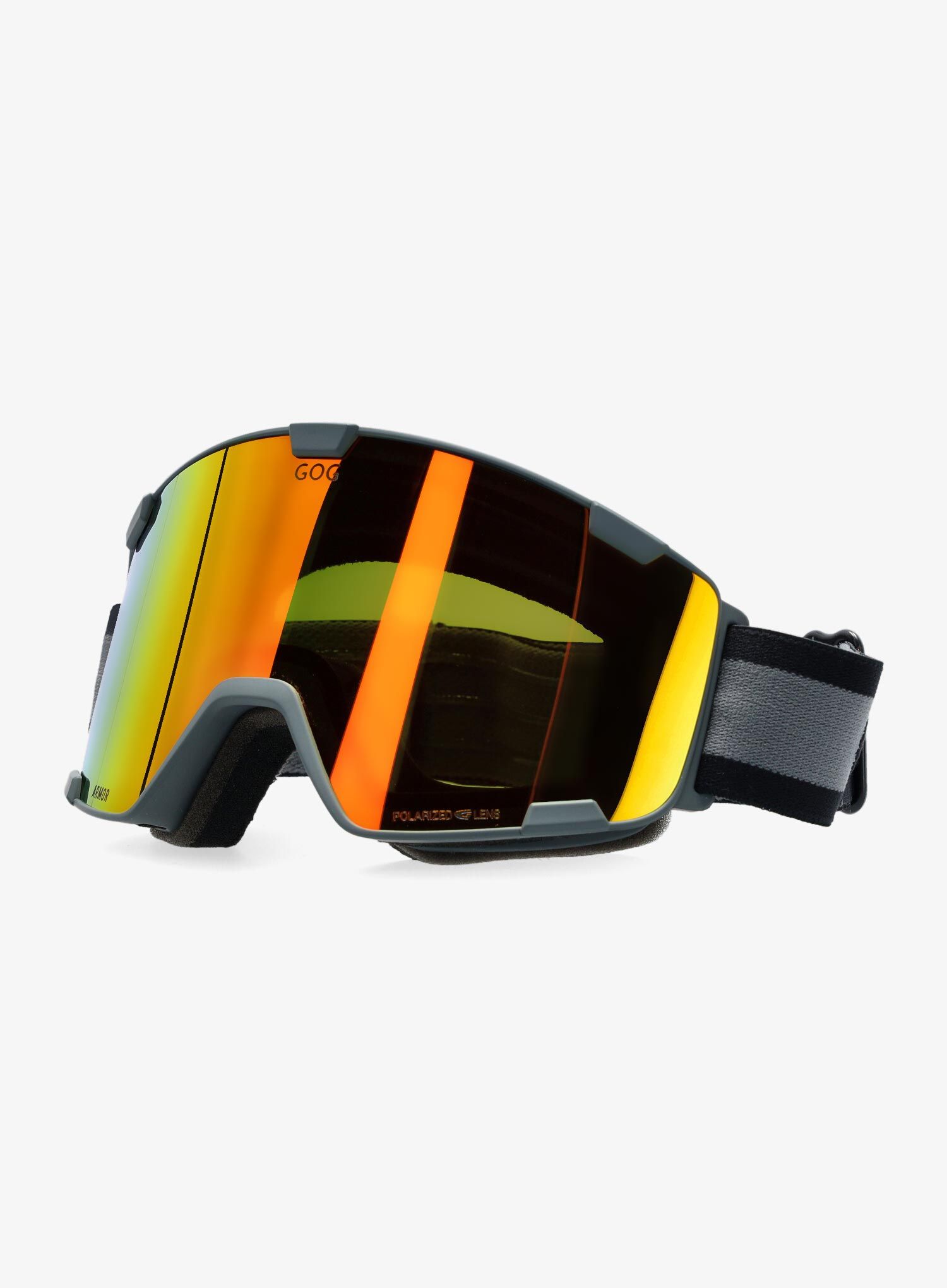 Lyžařské brýle GOG Armor - matt black/polychromatic red