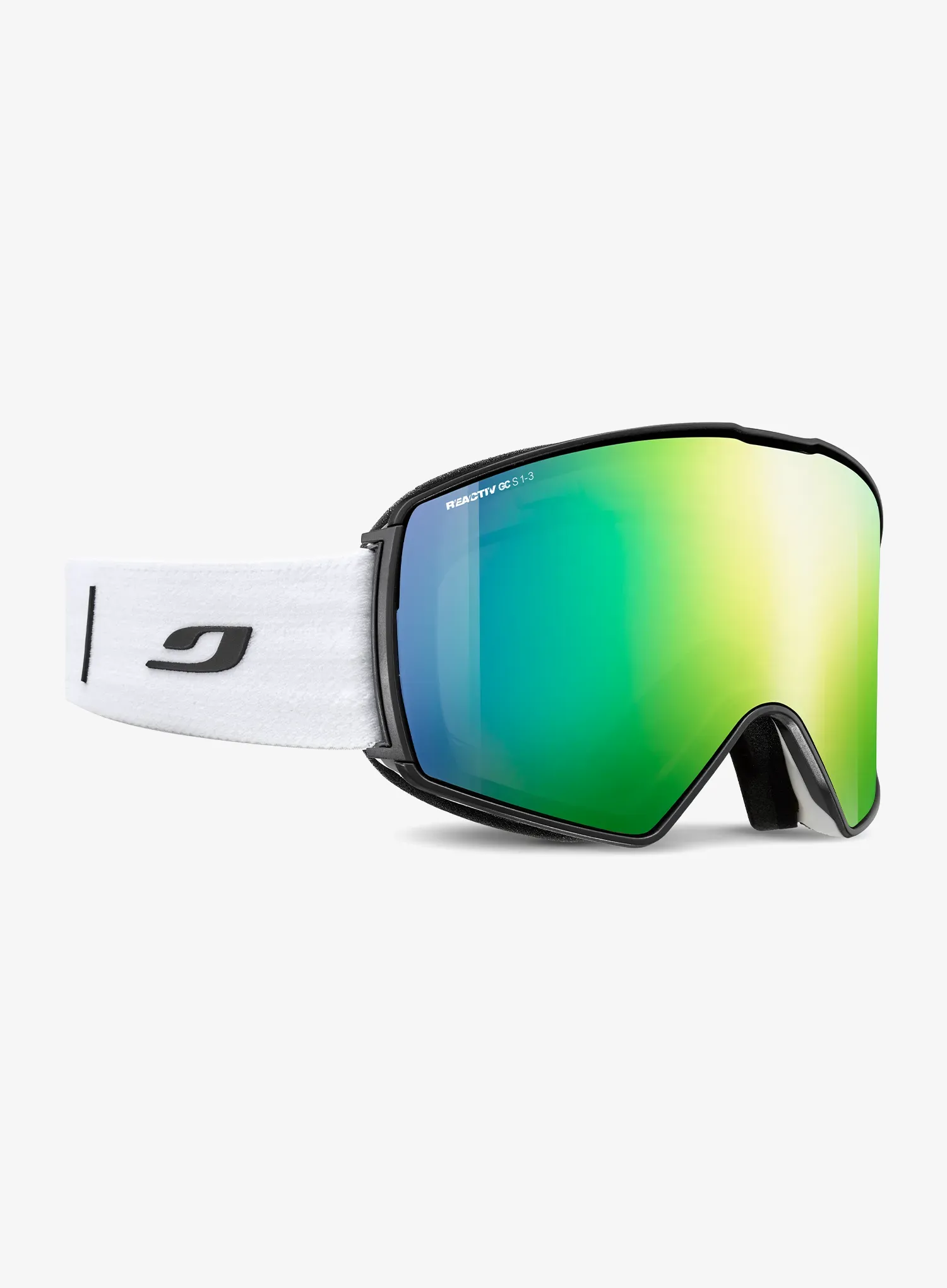 Lyžařské brýle Julbo Launcher - Reactiv 1-3 Glare Control - white