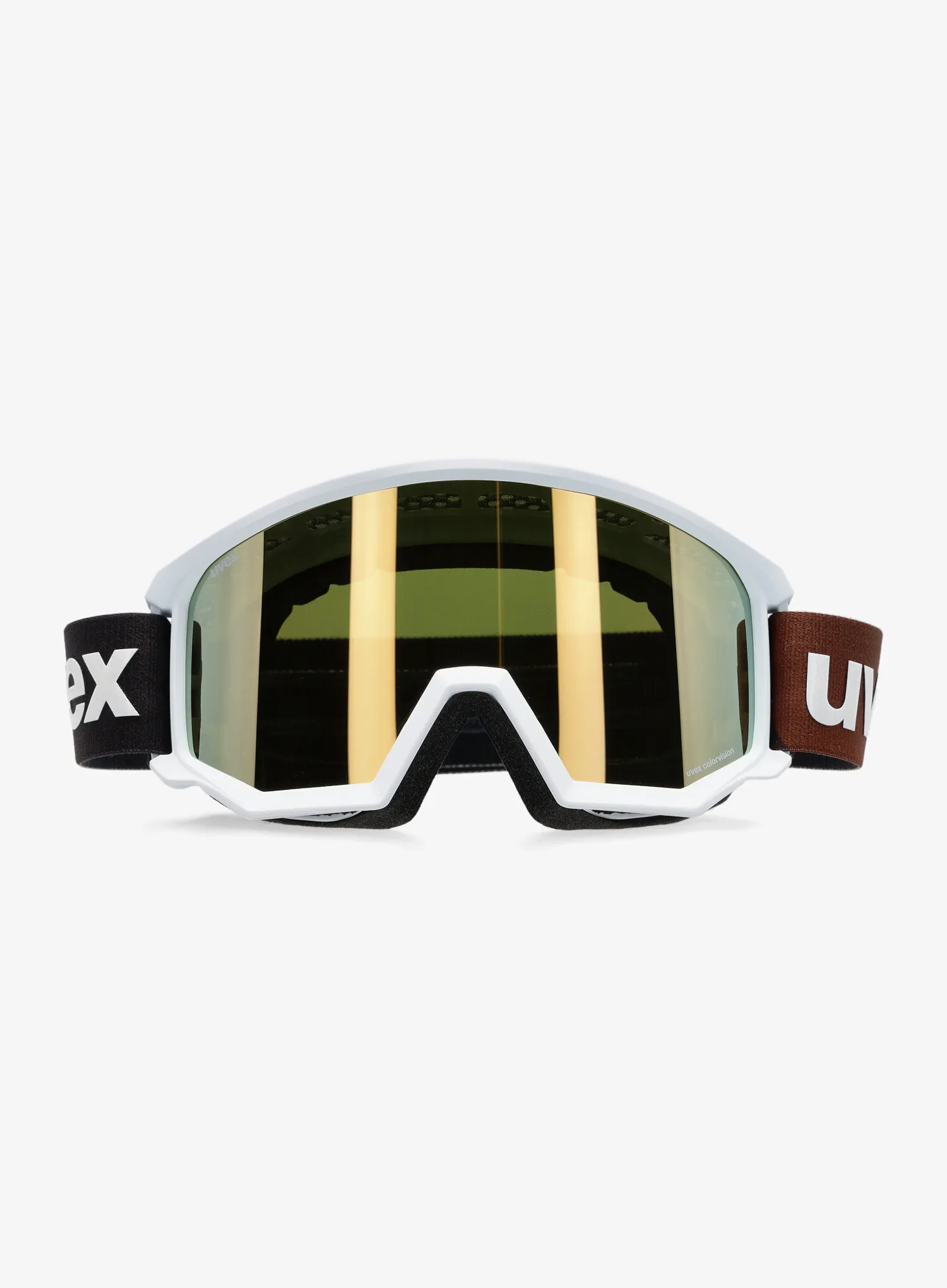 Lyžařské brýle Uvex Athletic CV - white/gold/colorvision/green