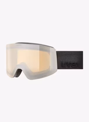 Lyžařské brýle Uvex Provoqe FM - black matt dl/silver clear S2