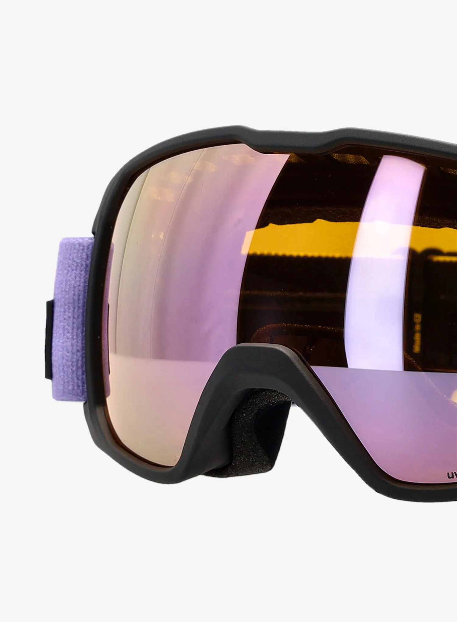 Lyžařské brýle Uvex Xcitd CV - black/lavender/colorvis/yellow