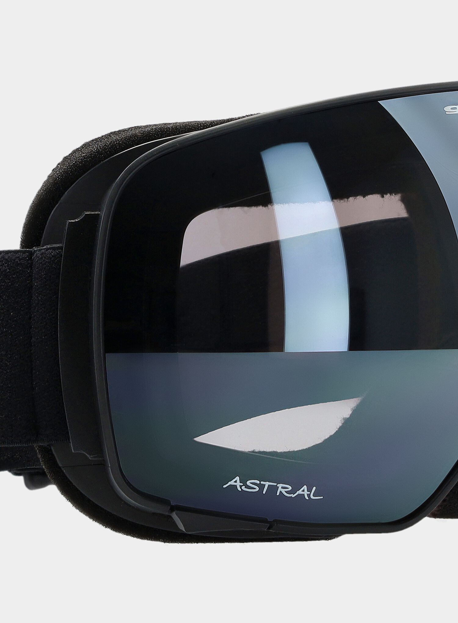 Lyžařské brýle GOG Astral - black - CAT 2 silver mirror