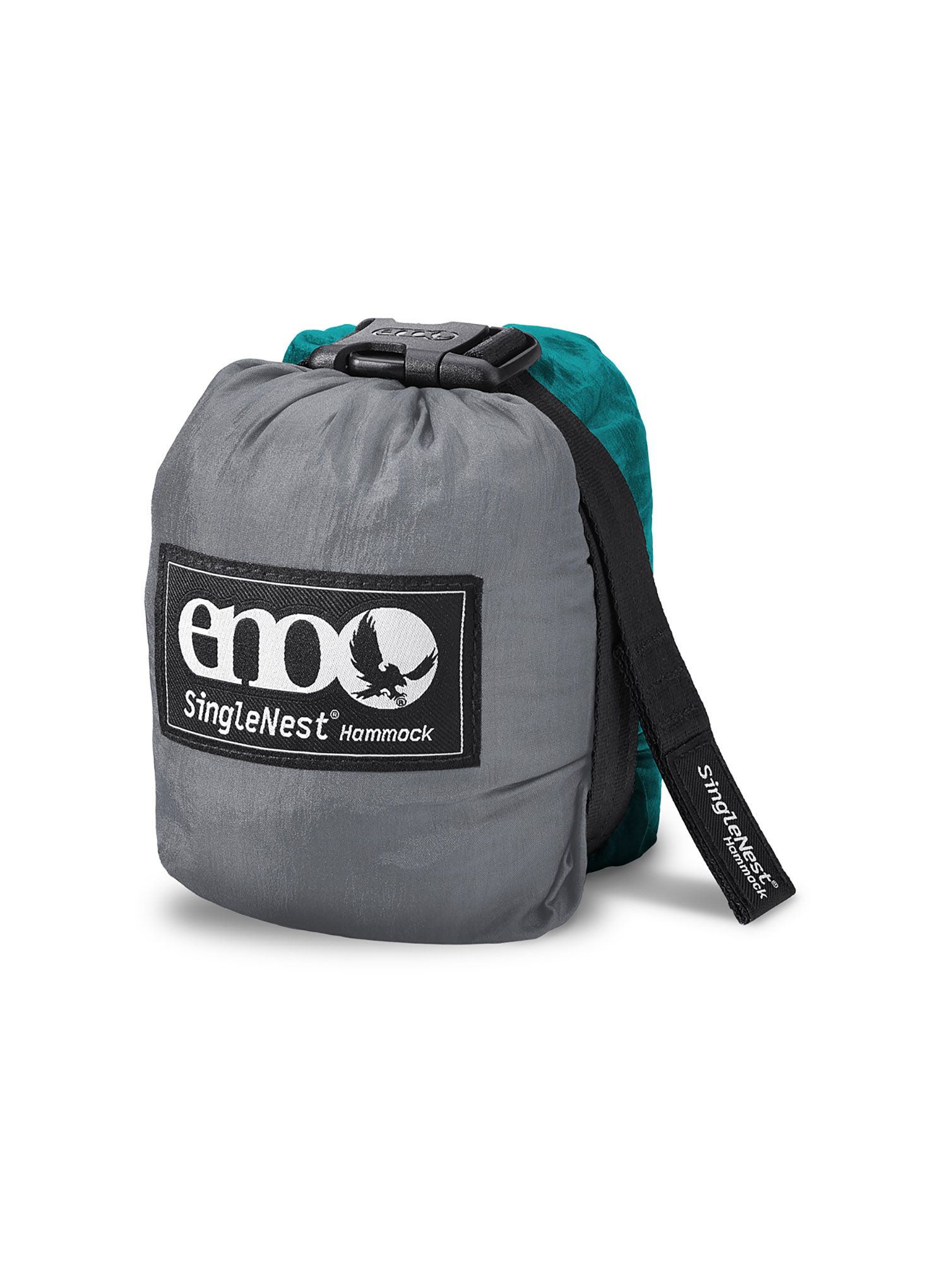 Houpací síť na kolo ENO SingleNest Hammock - grey/seafoam