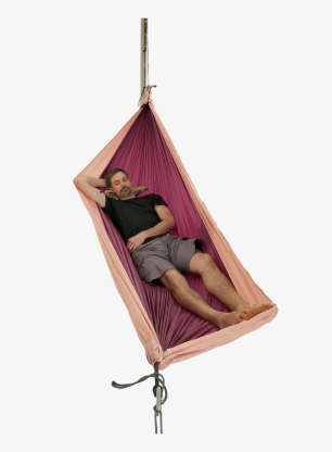 Hamaka pro dva Ticket To The Moon Original Hammock - plum/peach