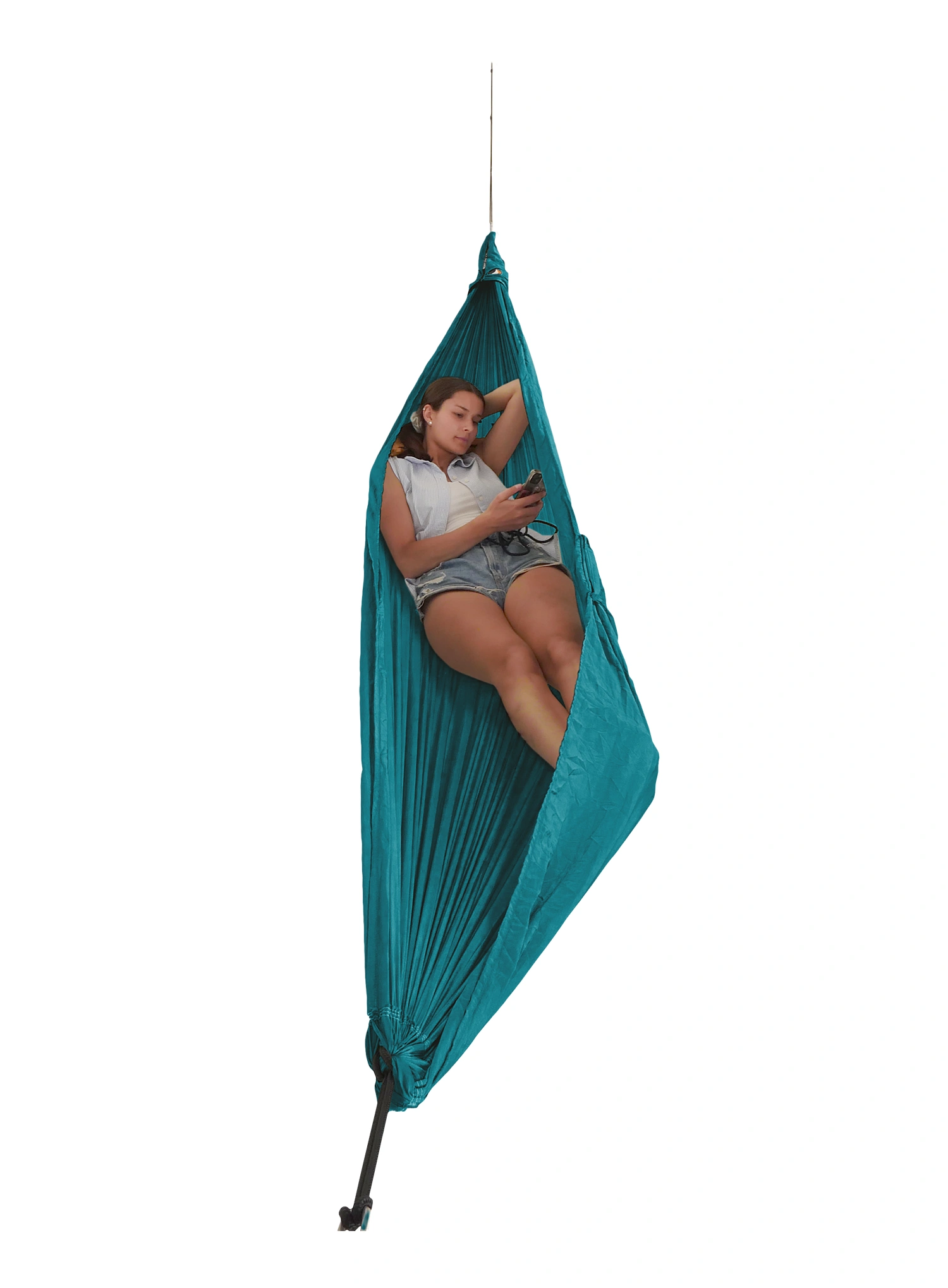 Hamaka Ticket To The Moon Compact Hammock - aqua