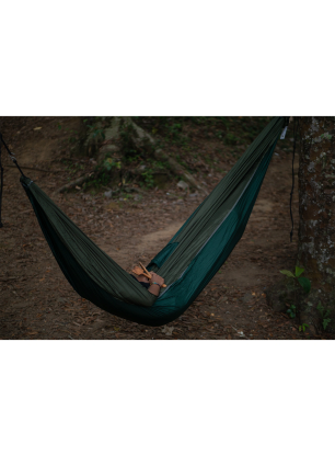 Hamaka Ticket To The Moon King Size Hammock - dark green/leaf green
