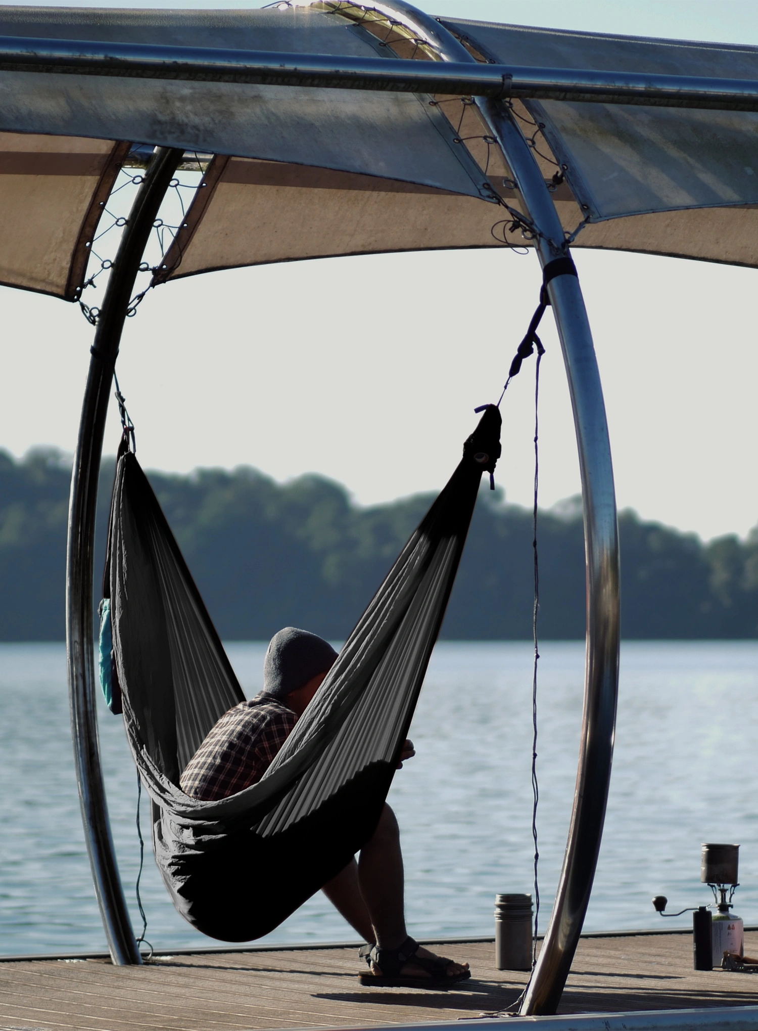 Hamaka Ticket To The Moon Lightest Hammock - grey
