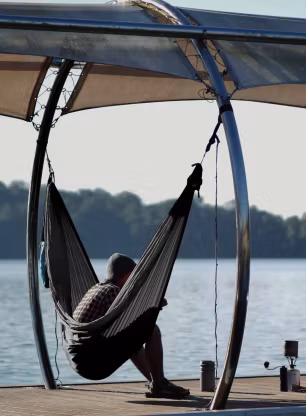 Hamaka Ticket To The Moon Lightest Hammock - grey