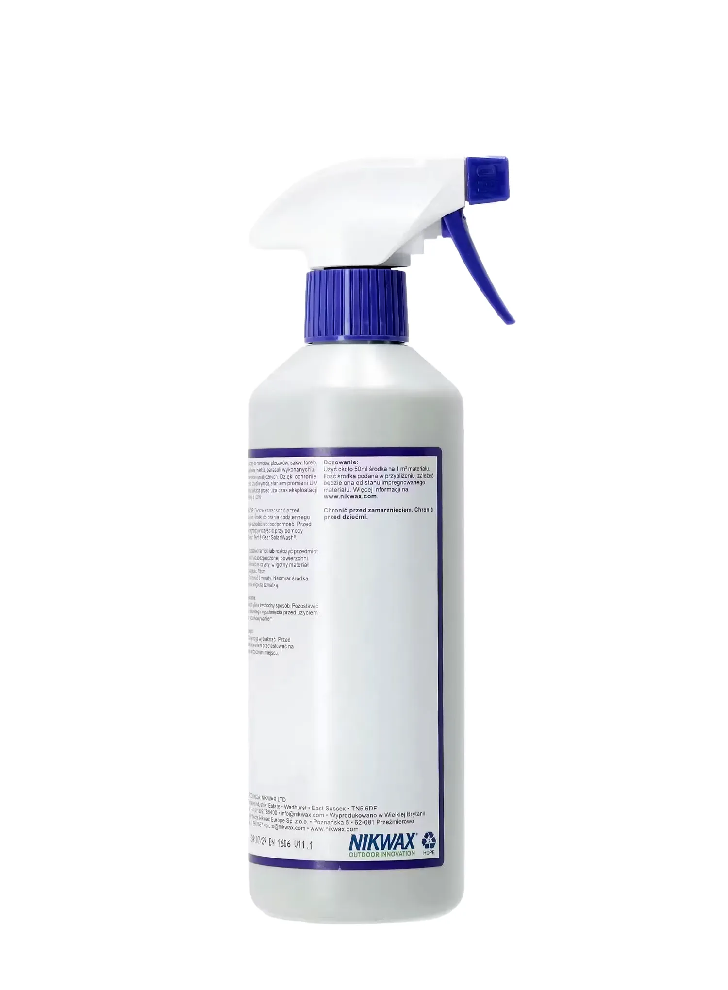 Impregnace na stany Nikwax Tent & Gear SolarProof 500 ml