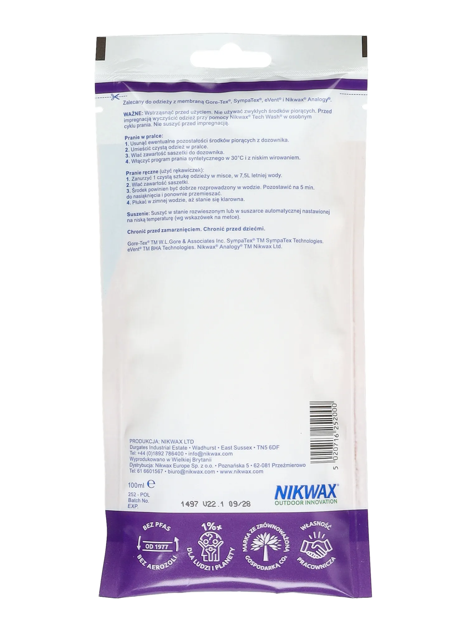 Impregnace Nikwax TX Direct Wash In 100 ml