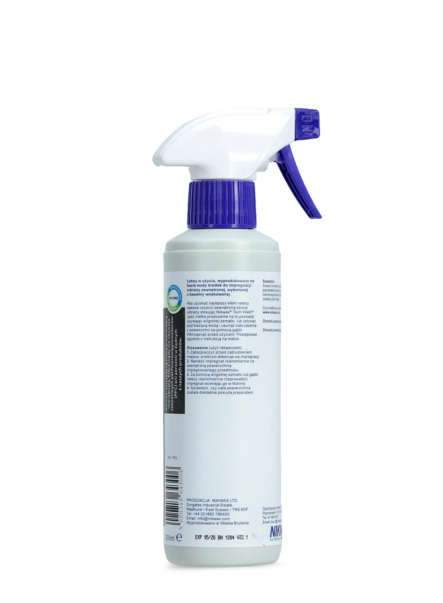 Impregnace ve spreji Nikwax Wax Cotton Proof 300ml