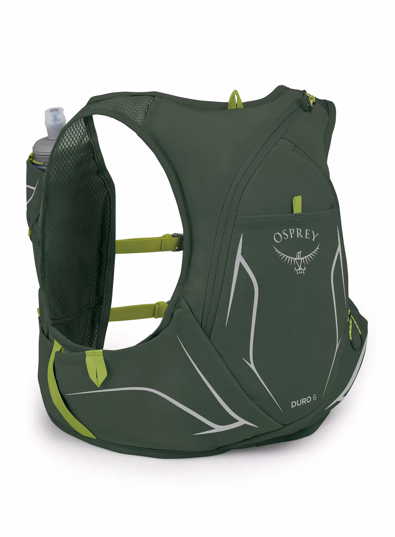 Běžecká vesta Osprey Duro 6 - seaweed green/limon