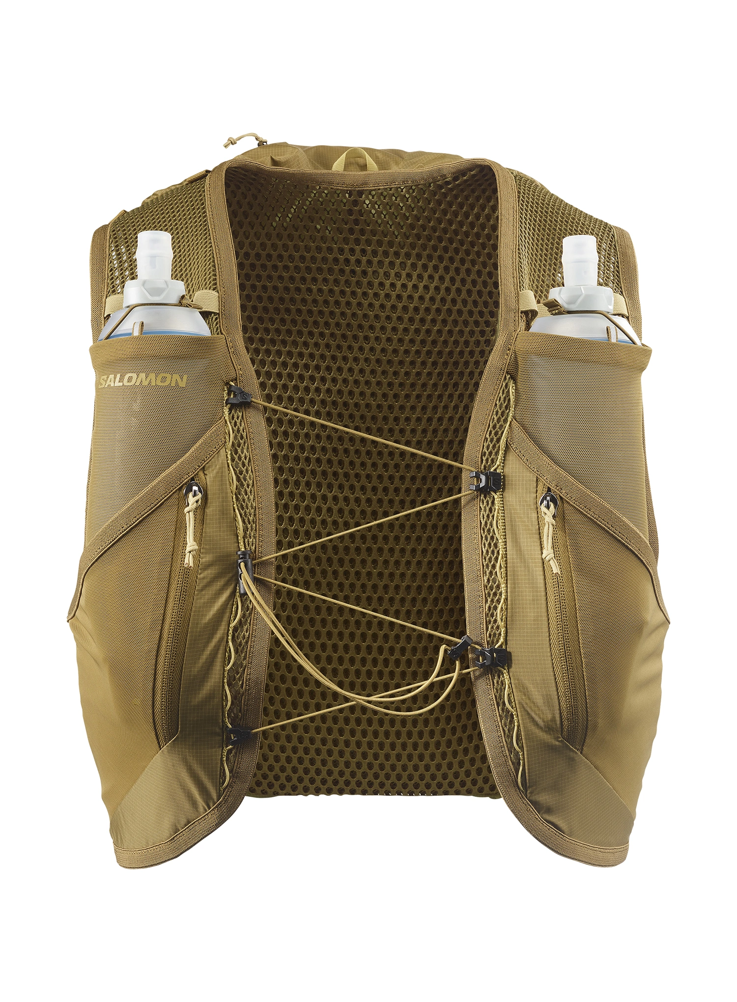 Běžecká vesta Salomon Active Skin 12 Set - brilliant olive/willow