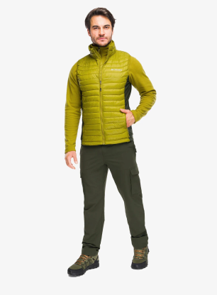 Vesta Columbia Powder Pass Hybrid Vest - mossy green/greenscape
