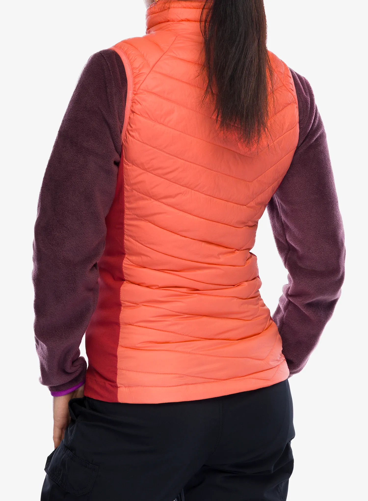 Vesta dámská Columbia Powder Pass II Hybrid Vest - alpenglow/daredevil