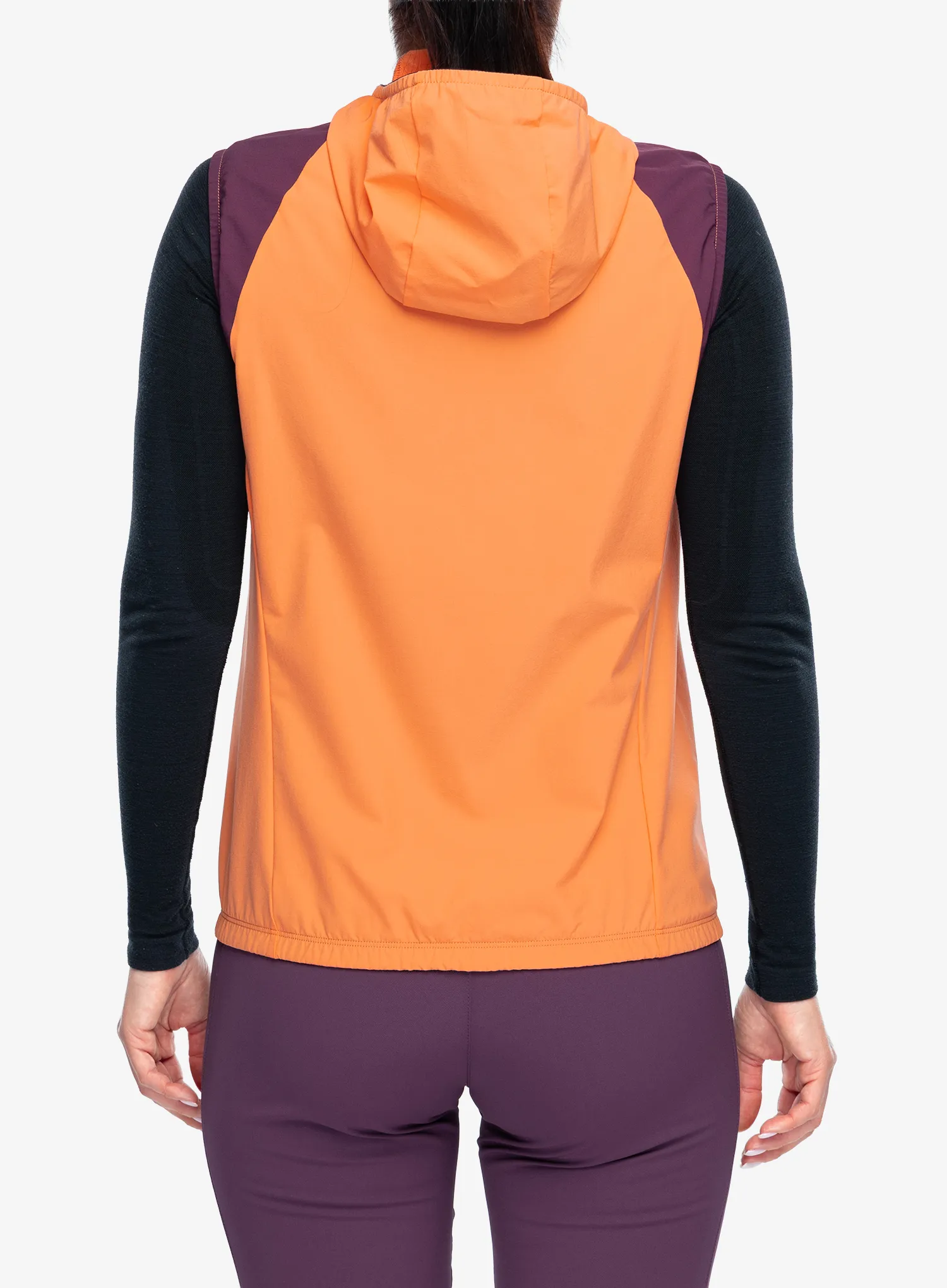 Vesta dámská Montura Rise Hooded Vest - melon/wine red