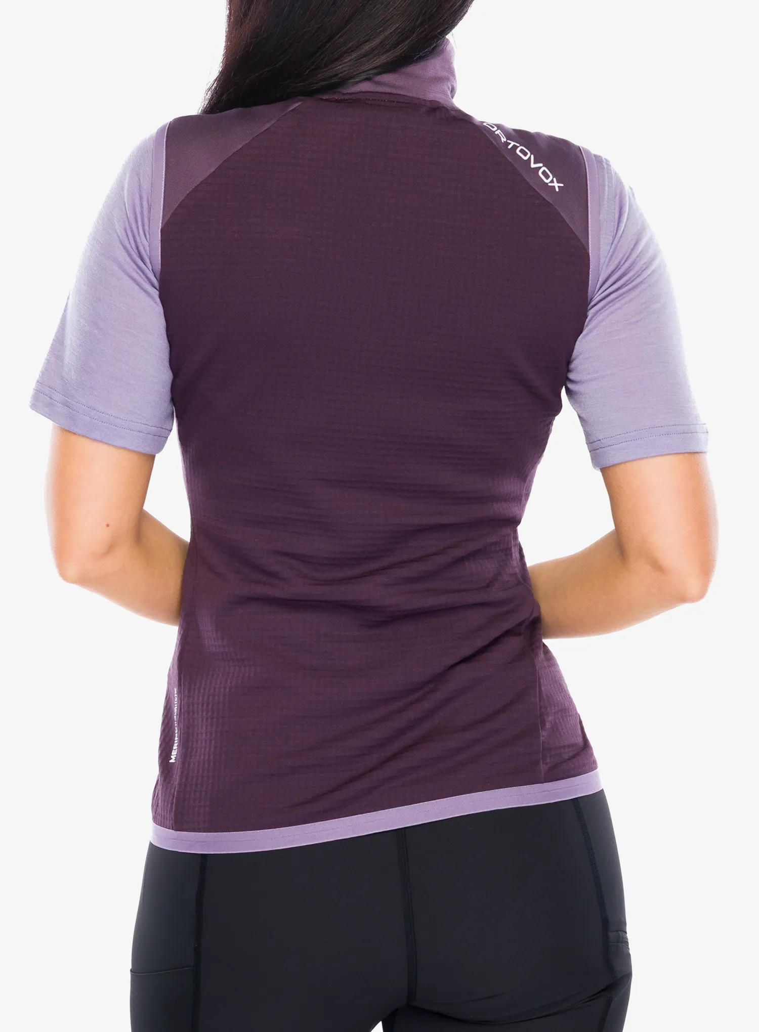 Vesta dámská Ortovox Fleece Grid Vest - dark wild berry