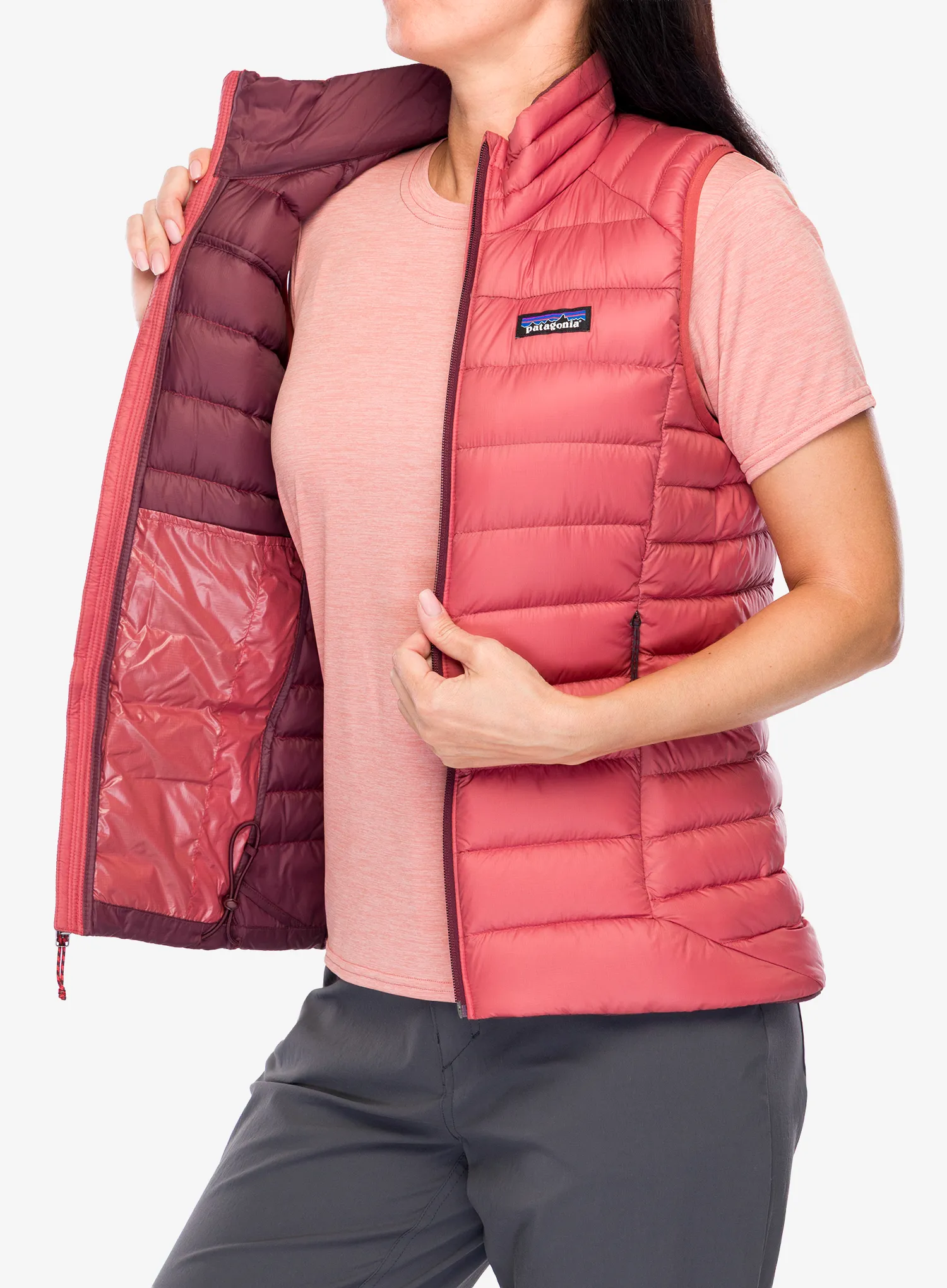 Vesta dámská Patagonia Down Sweater Vest - potters red