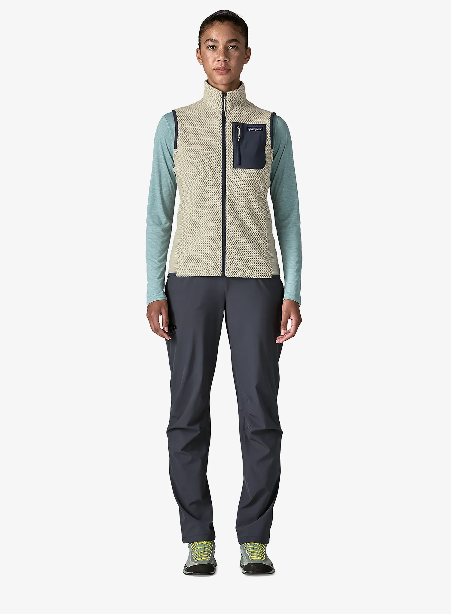 Vesta dámská Patagonia R1 Air Vest - wool white