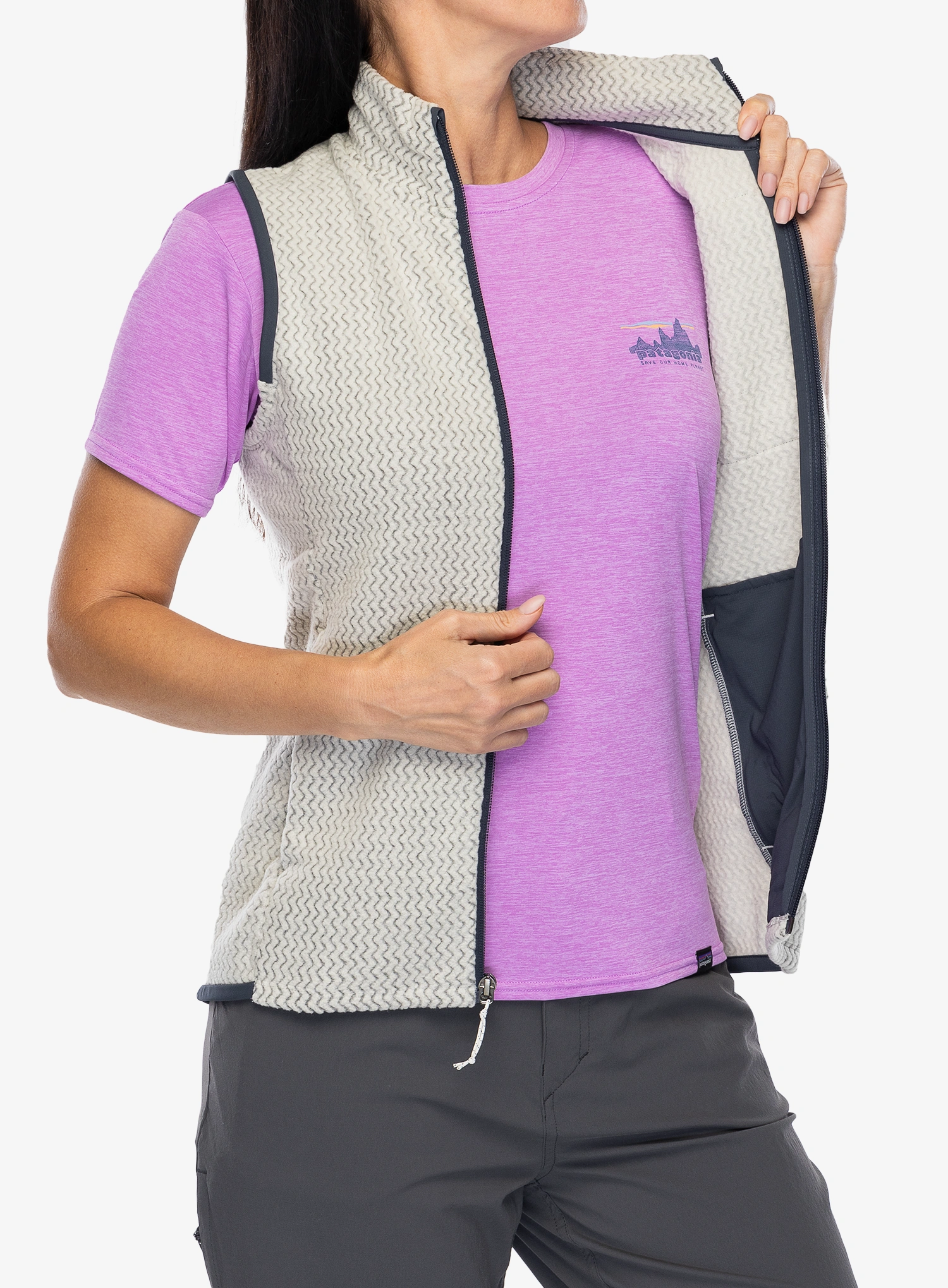 Vesta dámská Patagonia R1 Air Vest - wool white