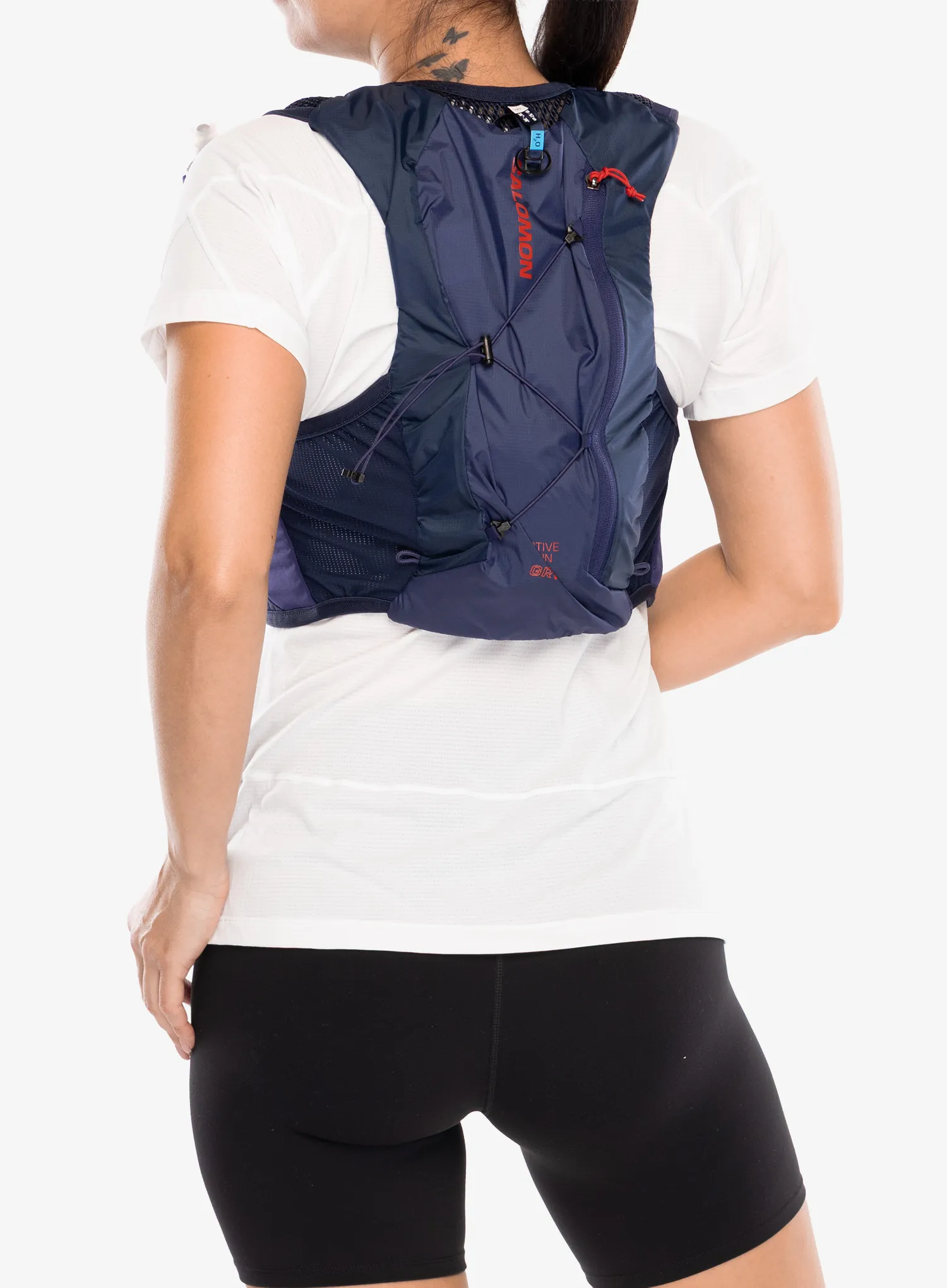 Vesta na běhání Salomon Active Skin 4 Grvl Set - maritime blue/ast