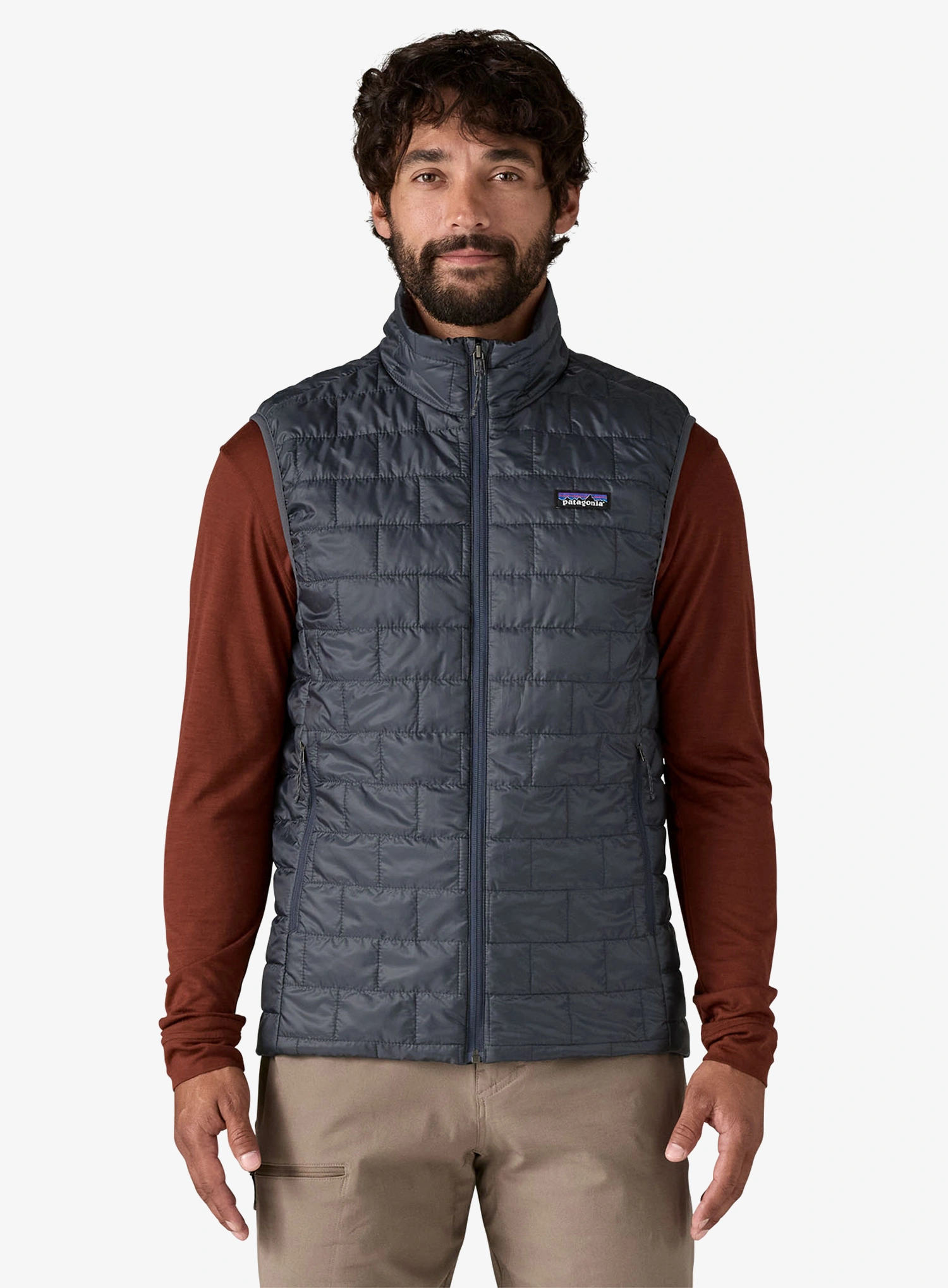 Zateplená vesta Patagonia Nano Puff Vest - smolder blue