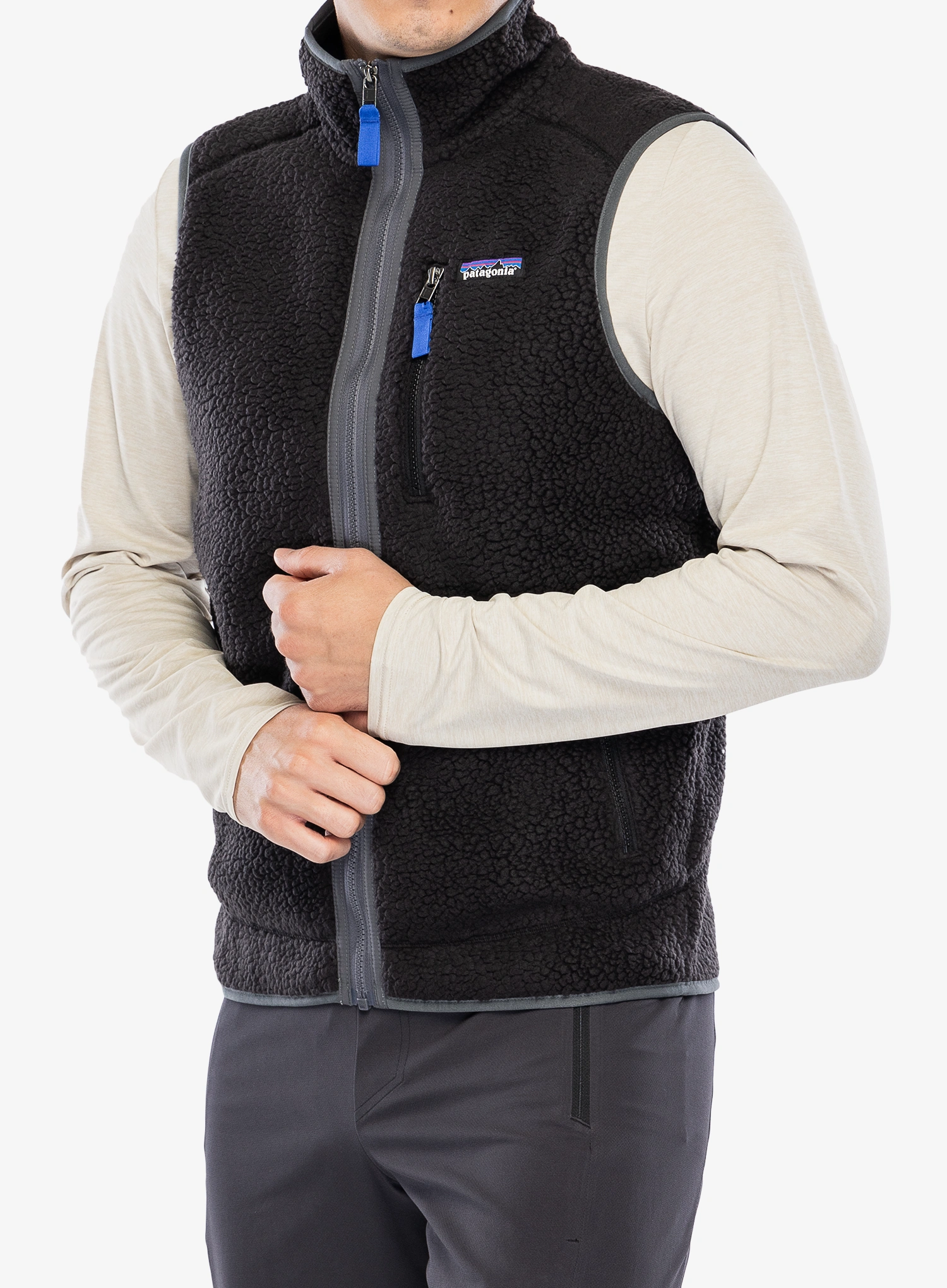 Vesta Patagonia Retro Pile Vest - black/forge grey
