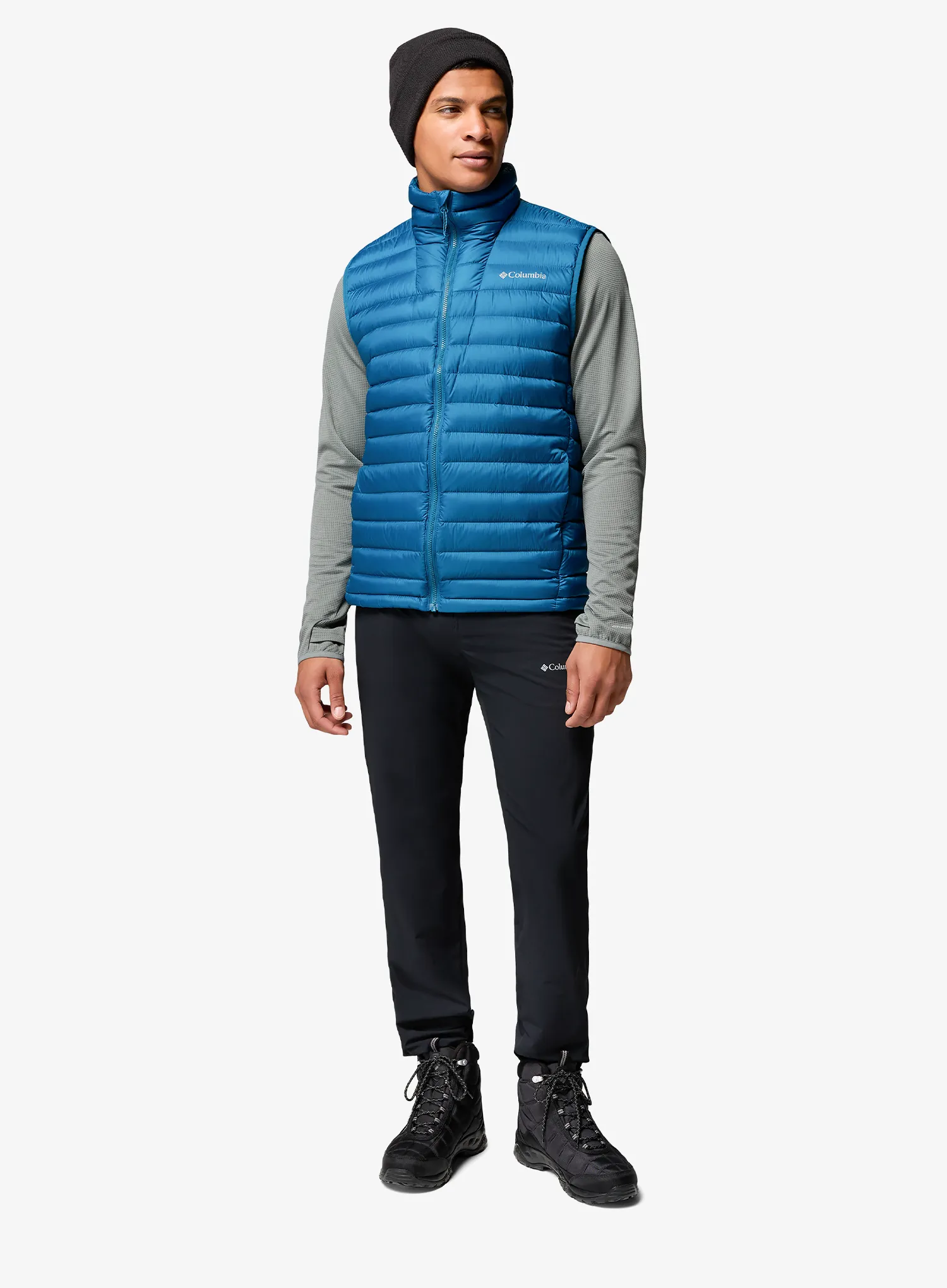 Péřová vesta Columbia Corelite Down Vest - phoenix blue